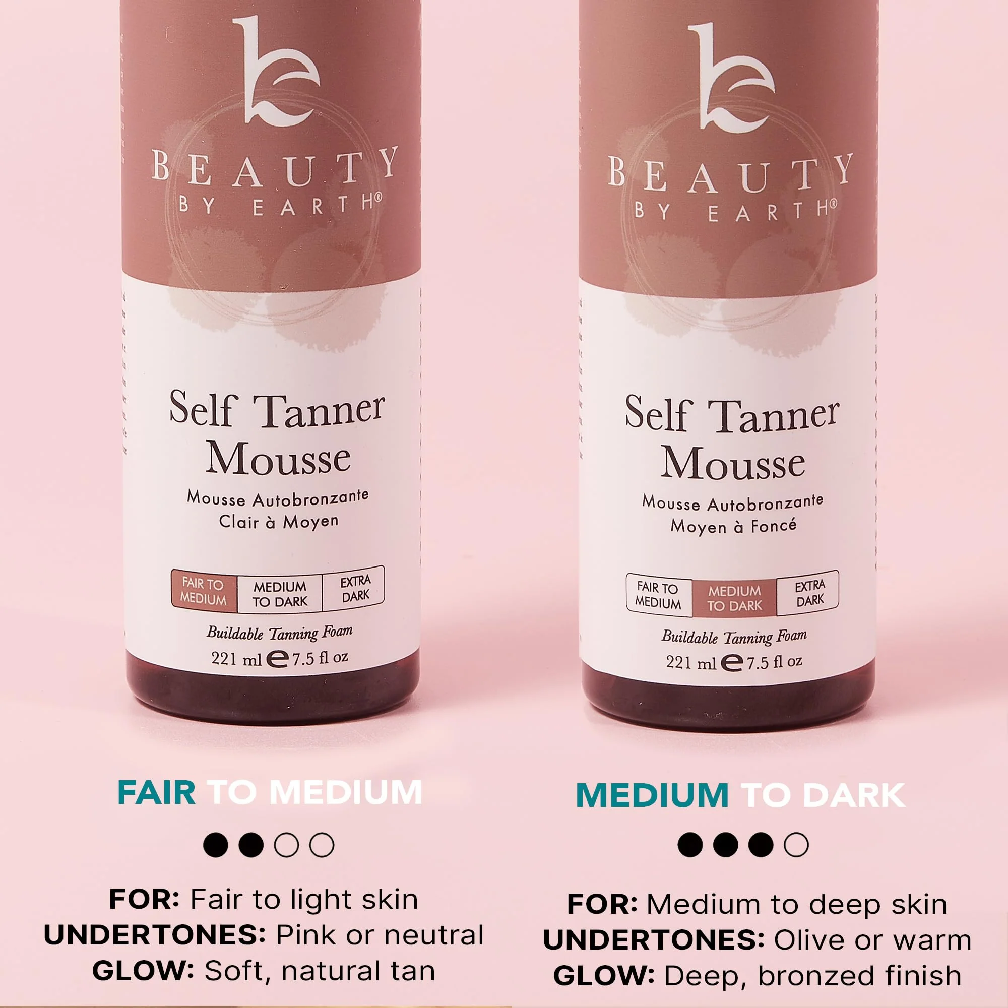 Self Tanner Tanning Mousse Kit - USA Made with Natural & Organic Ingredients, Tan Kit with Kabuki Brush & Mitt, Tanning Foam for Fake Tan, Non Toxic Sunless Tanner, Self Tanners Best Sellers - Image 3