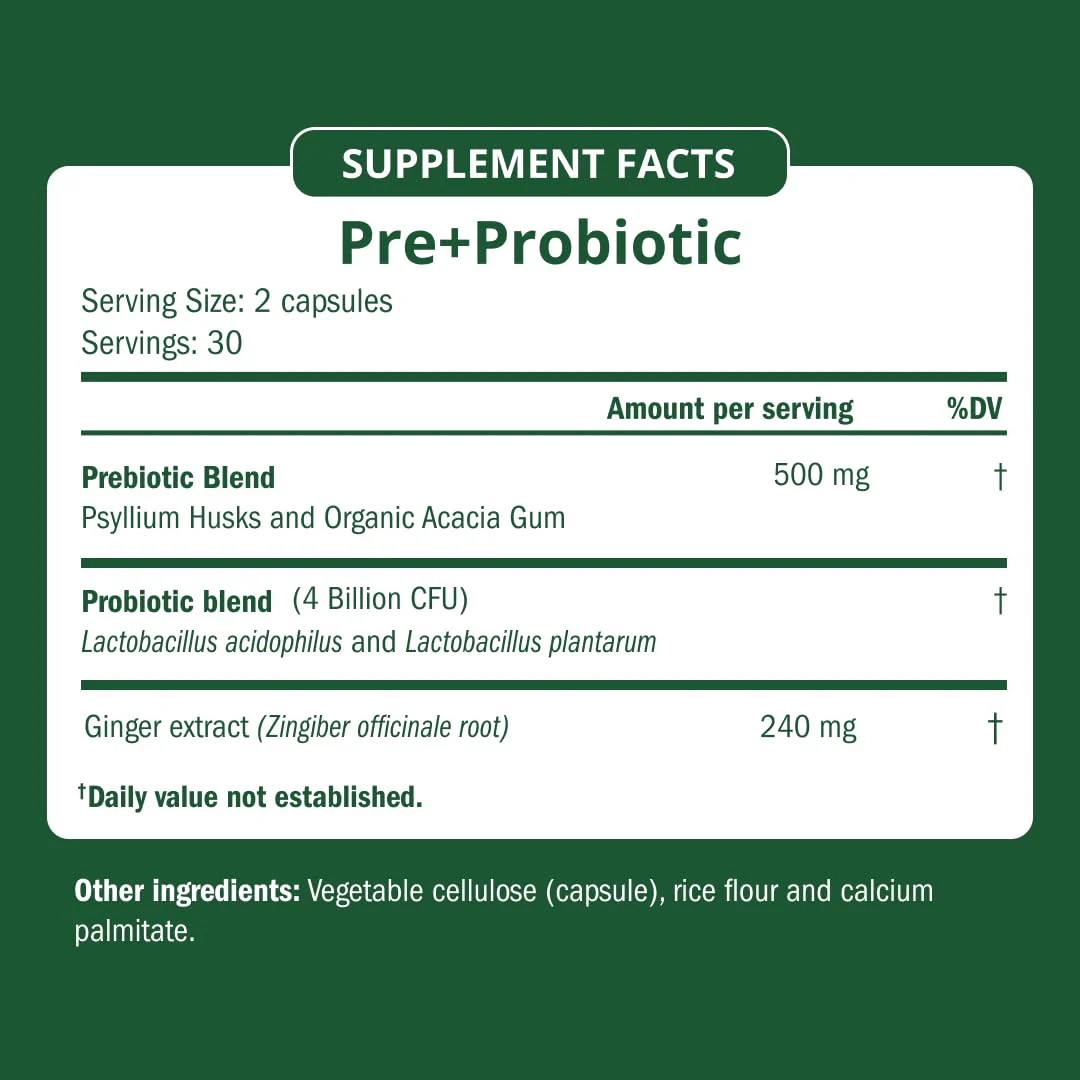 Semaine Super Powered Prebiotic + Probiotic for Women, Effective 3-in-1 Multi-Action Formula to Nourish Gut Health, Soothe IBS, Support Bloat Relief & Immunity Boost, Clinically-Studied (60 ct) - Image 6
