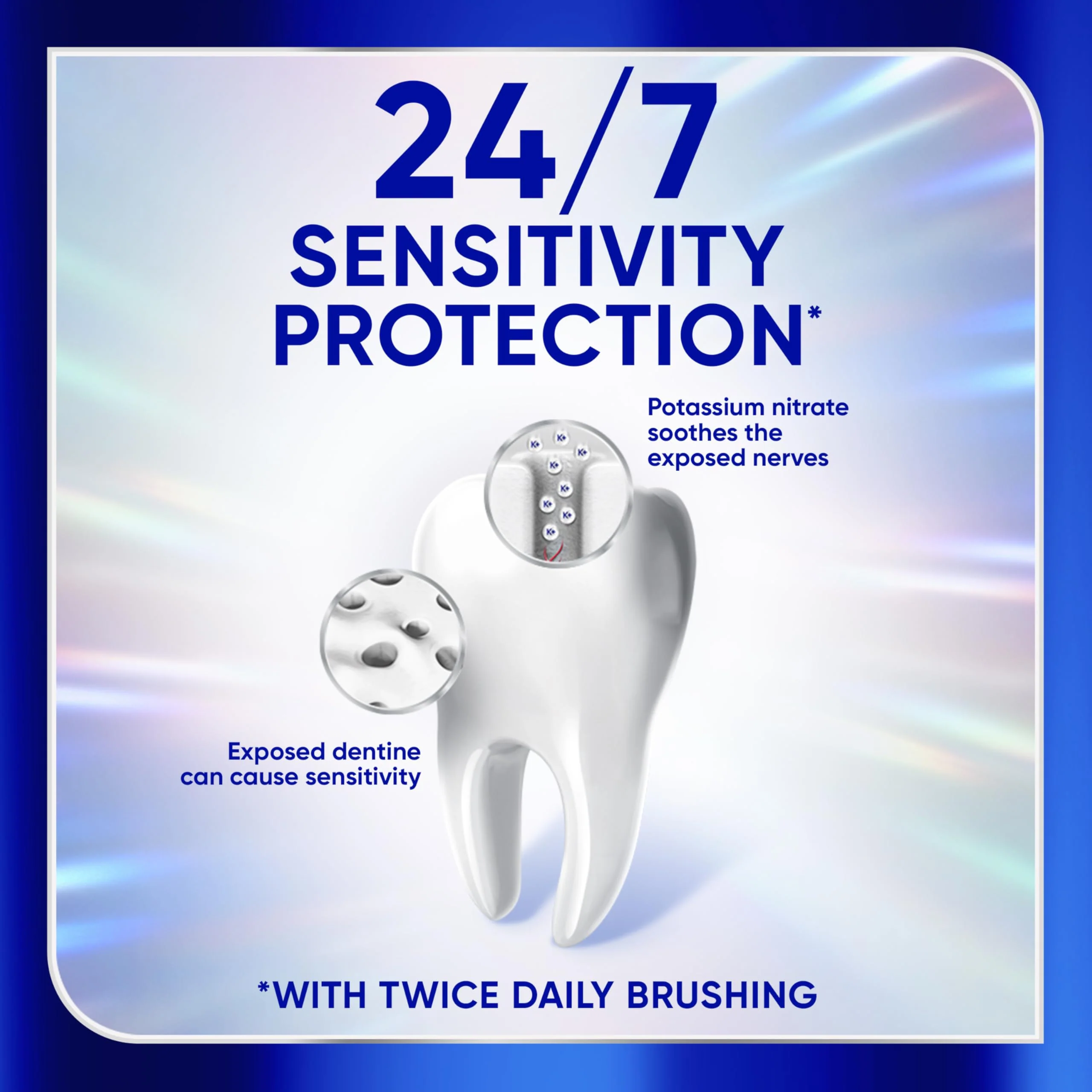 Sensodyne Clinical White Toothpaste Clinically Proven Whitening for Sensitive Teeth, Stain Protector, 3.4 oz x 3 - Image 5