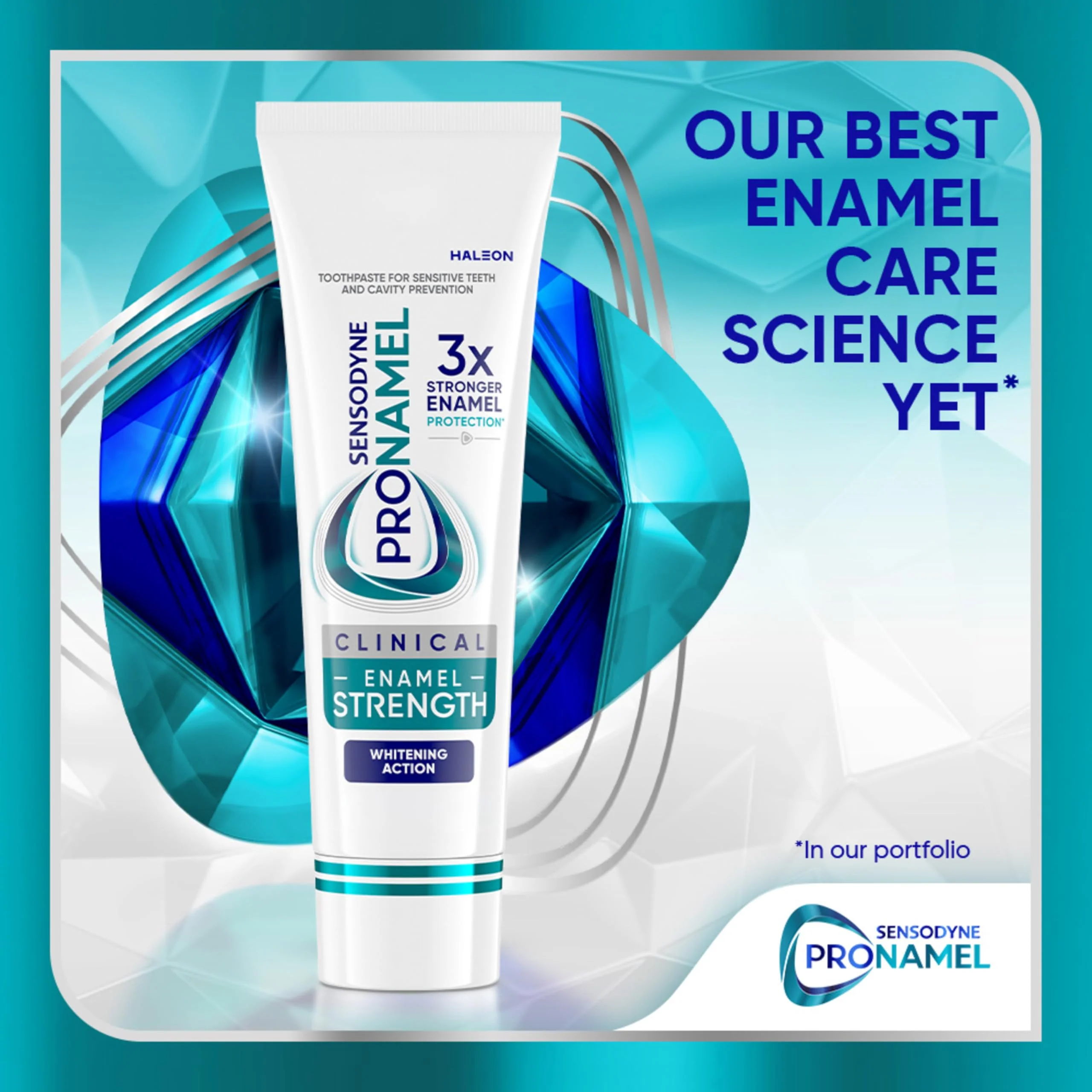 Sensodyne Pronamel Clinical Enamel Strengthening Toothpaste, Whitening Action, 3.4 oz (3 Pack) - Image 2