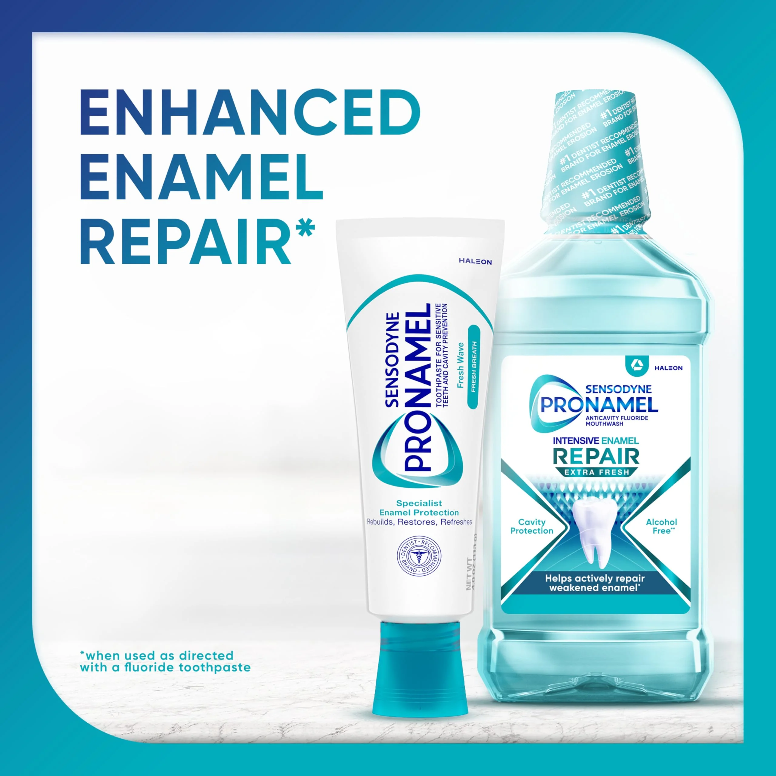Sensodyne Pronamel Fresh Breath Enamel Toothpaste for Sensitive Teeth and Cavity Protection, Fresh Wave - 4 oz (4 Pack) - Image 7