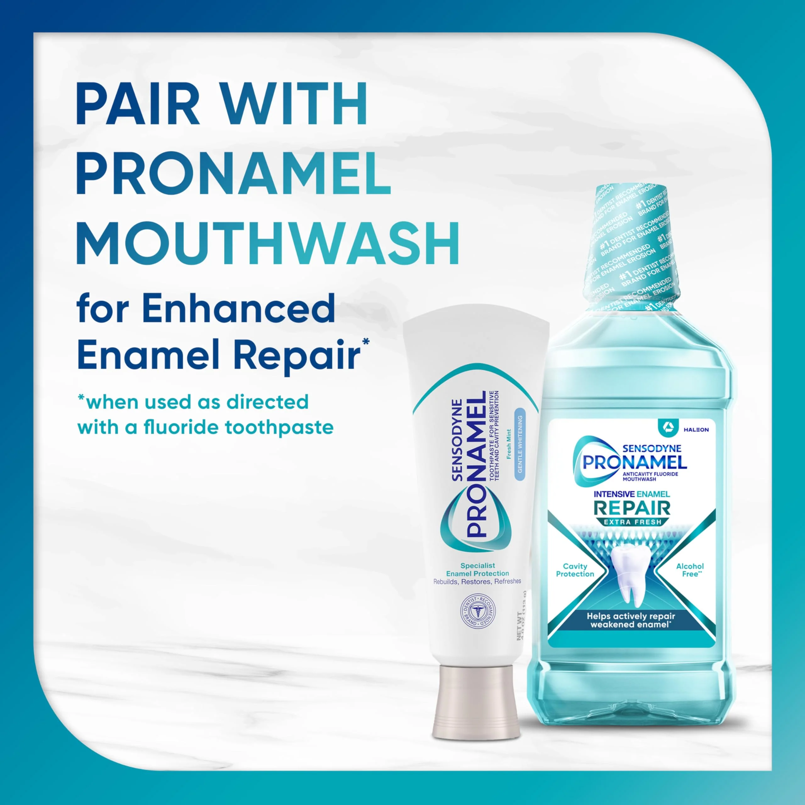 Sensodyne Pronamel Gentle Teeth Whitening Enamel Toothpaste for Sensitive Teeth, to Reharden and Strengthen Enamel, Amazon Exclusive, Fresh Mint - 4 Ounces (Pack of 4) - Image 6