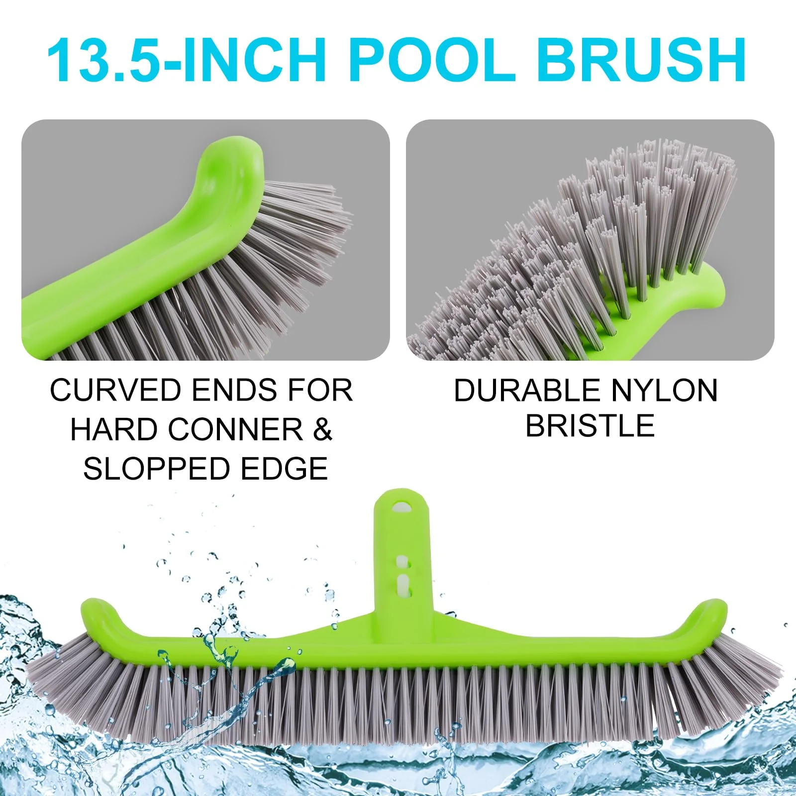 Sepetrel Deluxe Swimming Pool Cleaning Kit with Spa Jet Vacuum Cleaner,Brush, Semi-deep Skimmer Net & Adjustable 57.5-inch Pole,Ideal for Cleaning Above Ground,Inflatable Pools - Image 4
