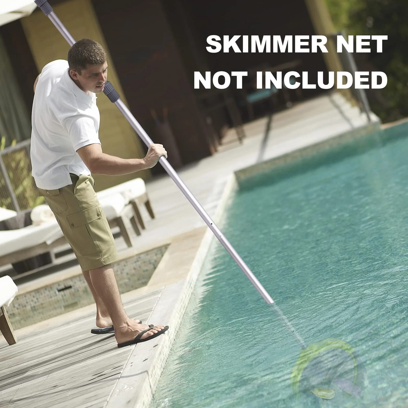 Sepetrel Pool Pole - Professional 12 Foot Telescoping Swimming Pool Cleaning Poles,Adjustable Telescopic Pole,for Skimmer Net,Brush,Vacuum Head - Image 2