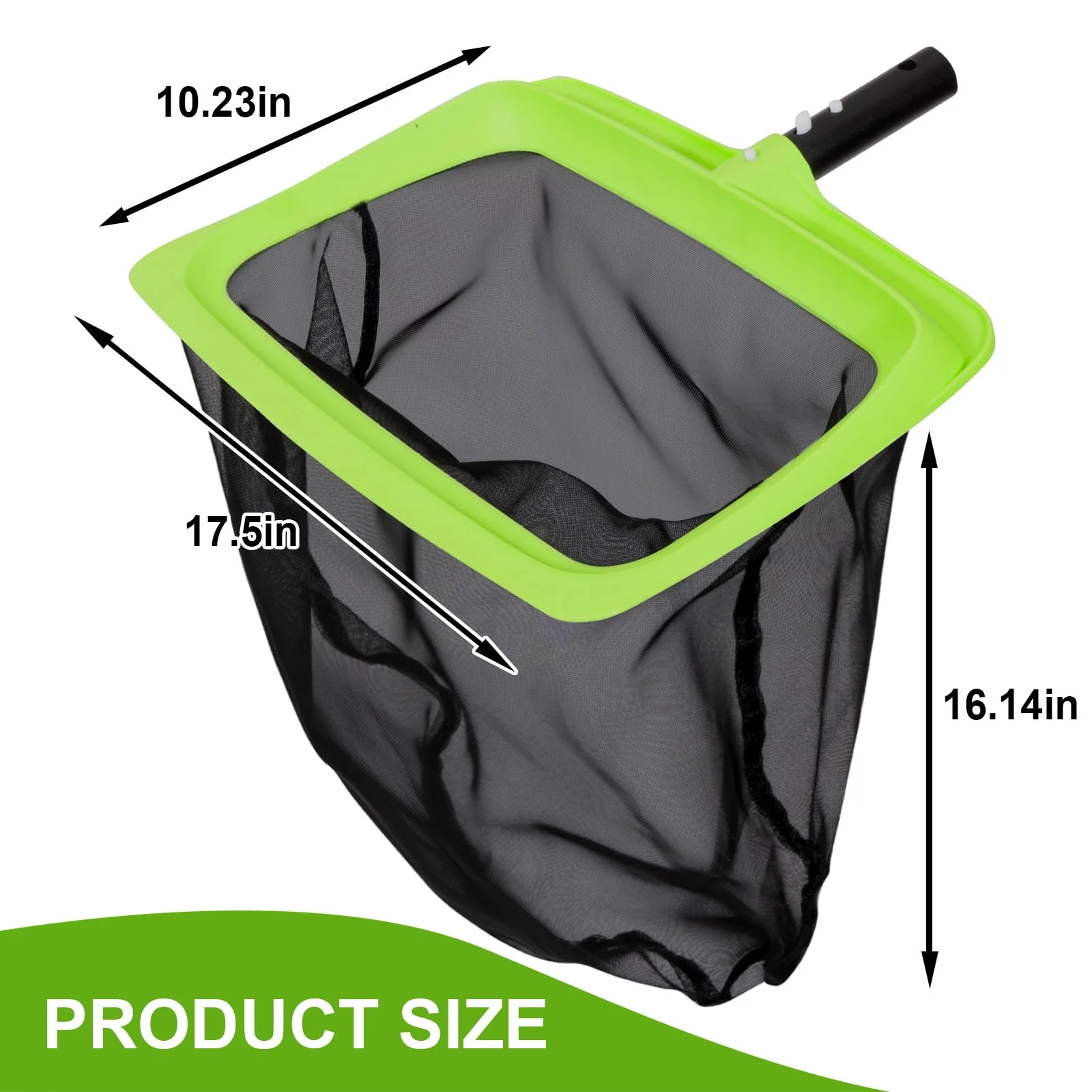 Sepetrel Swimming Pool Leaf Skimmer Net,Fine Nylon Mesh & Reinforced Frame Deep Rake Net,Cleaning Supplies and Accessories, (Pole Not Included) - Image 6