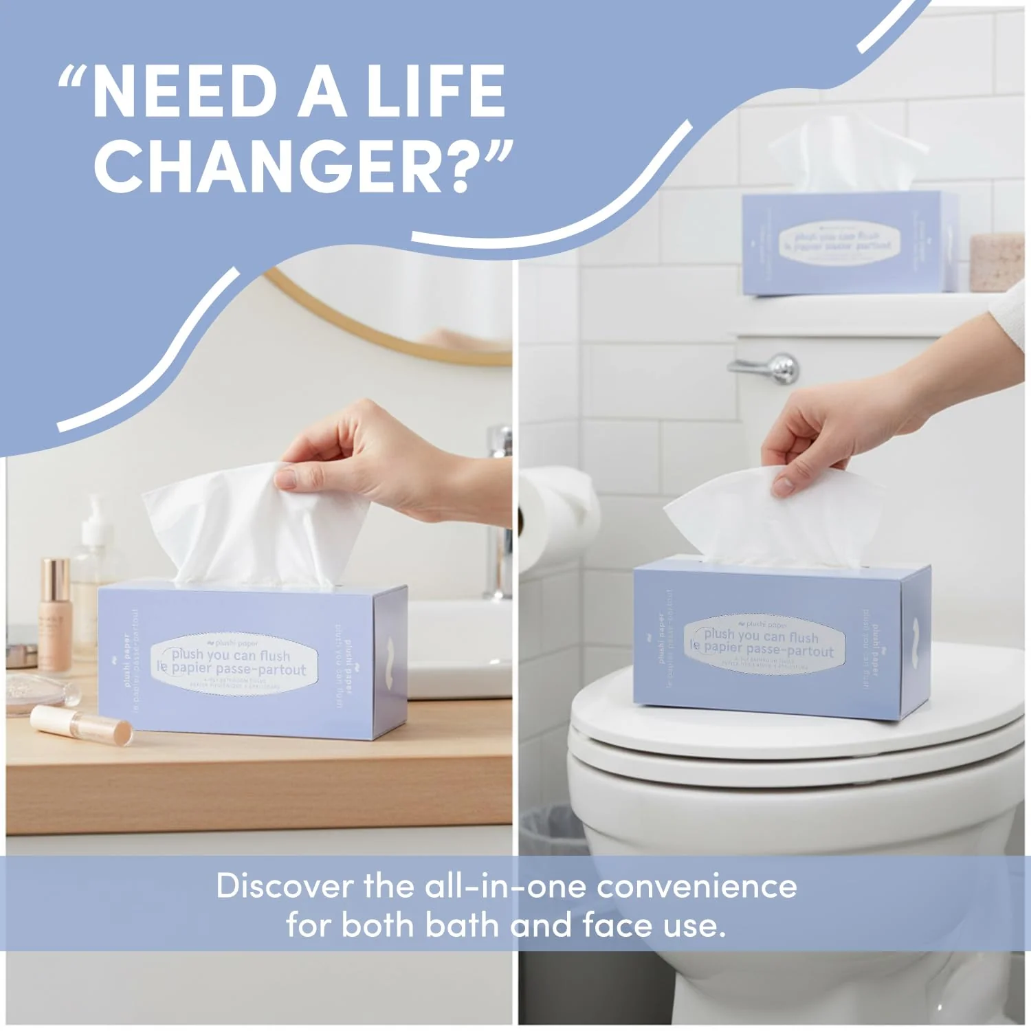 Septic Safe Tube Free Toilet Paper- 4-Ply, Quick-Dissolving, Biodegradable Tissue for RV, Campers & Marine Use- Mom-Approved Soft Toilet Paper for Kids, Seniors & Travel Adventures- 4 Boxes, 320 Wipes - Image 3