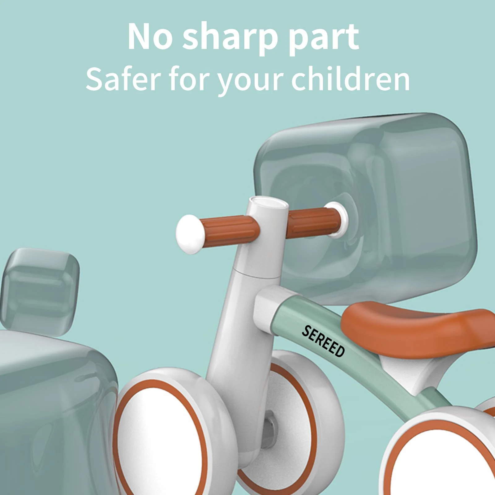 SEREED Baby Balance Bike for 1 Year Old Boys Girls 12-24 Month Toddler Balance Bike, 4 Wheels Toddler First Bike, First Birthday Gifts - Image 7