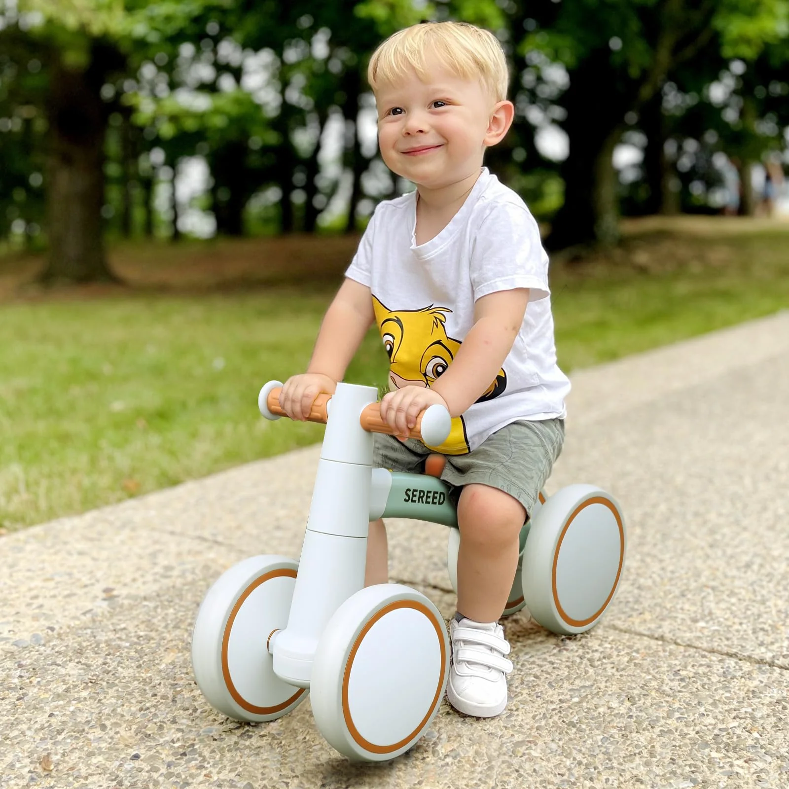 SEREED Baby Balance Bike for 1 Year Old Boys Girls 12-24 Month Toddler Balance Bike, 4 Wheels Toddler First Bike, First Birthday Gifts - Image 9