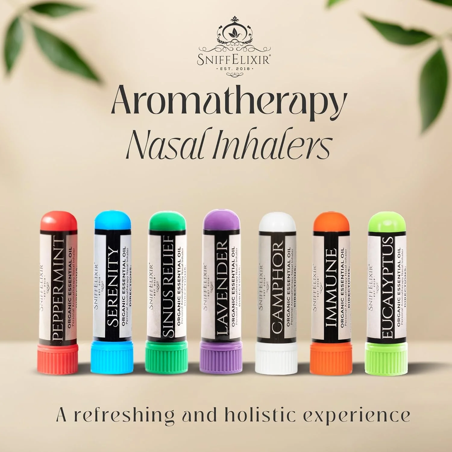 Serenity Aromatherapy Nasal Inhaler Kit – DIY 3-Pack with Essential Oil Blend, Calm Mood & Stress Relief, Premium Gift Set - Image 6