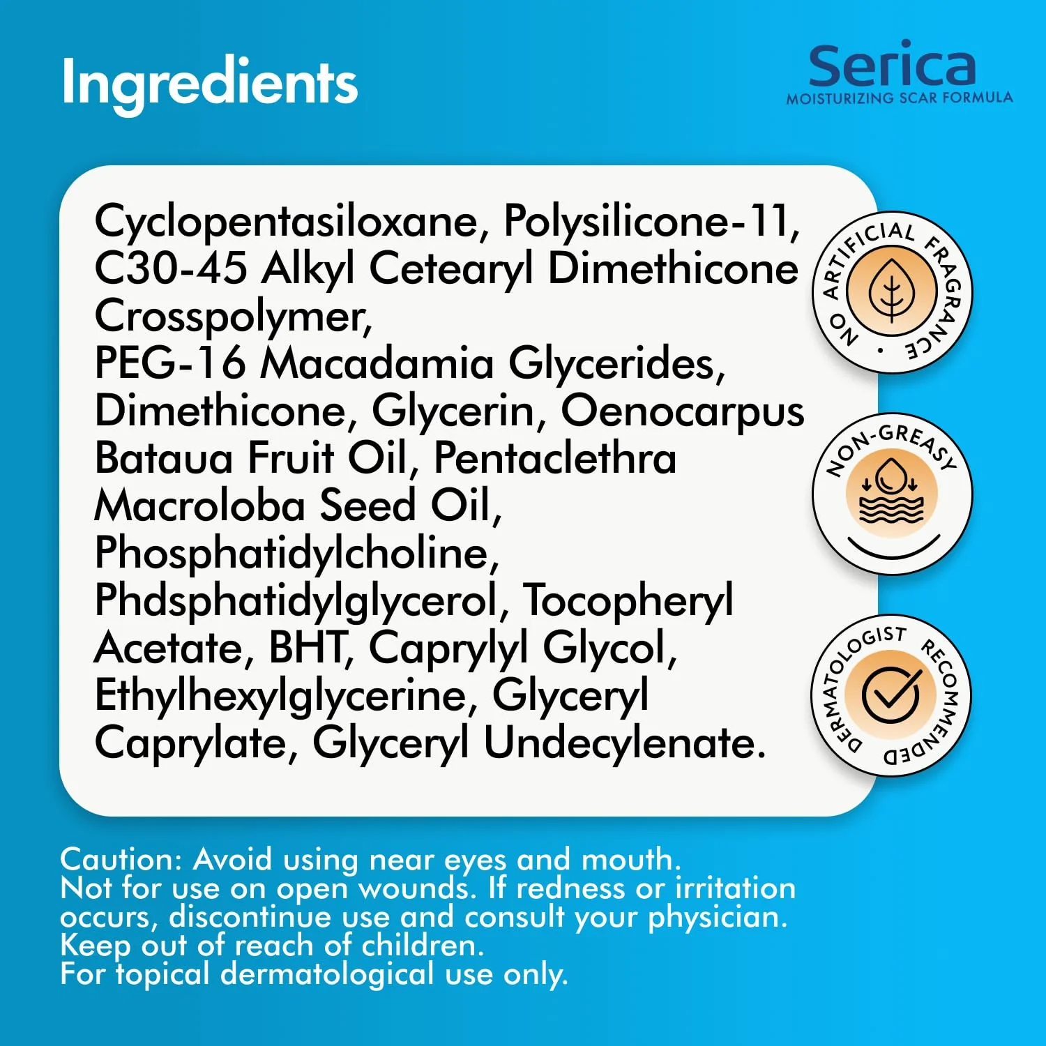 Serica Scar Gel (1oz), Advanced Silicone Formula, Supports Visibly Smoother-Looking Skin After Surgery, Cuts, Burns or Acne, Non-Comedogenic Face-Safe Gel, Helps Reduce Dryness, Quick-Dry - Image 2