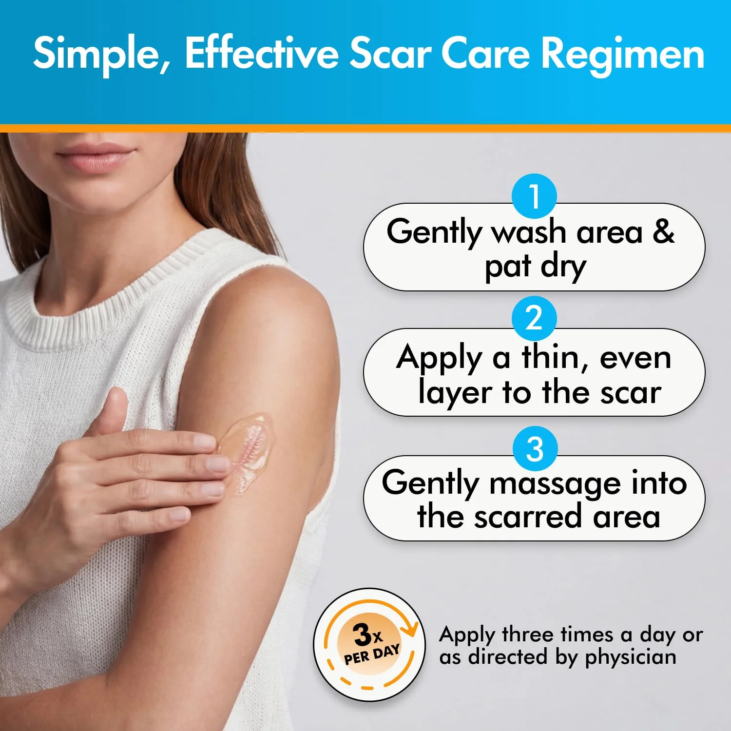 Serica Scar Gel (1oz), Advanced Silicone Formula, Supports Visibly Smoother-Looking Skin After Surgery, Cuts, Burns or Acne, Non-Comedogenic Face-Safe Gel, Helps Reduce Dryness, Quick-Dry - Image 4