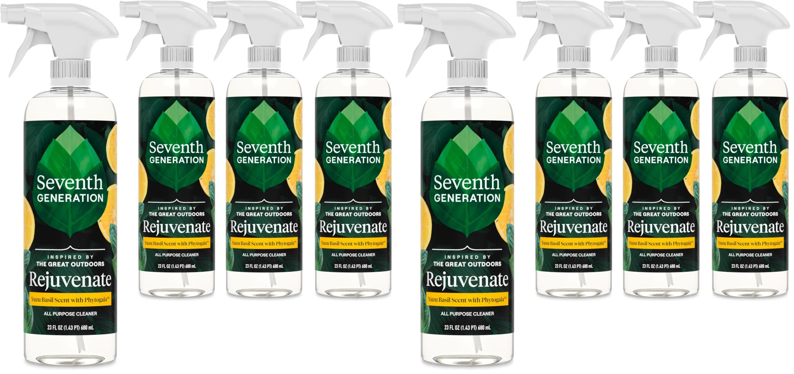 Seventh Generation All Purpose Cleaner Rejuvenating Yuzu Basil,For All Surfaces,23 fl oz,(Pack of 8)