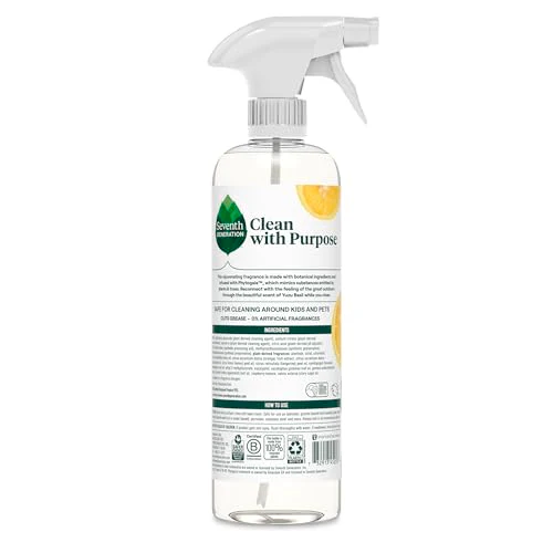 Seventh Generation All Purpose Cleaner Rejuvenating Yuzu Basil,For All Surfaces,23 fl oz,(Pack of 8) - Image 8