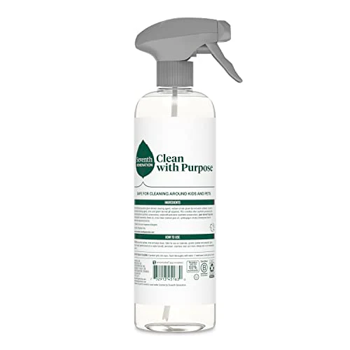 Seventh Generation All Purpose Cleaning Spray Surface Cleaner Lemon Chamomile scent Cuts Grease 23 oz, Pack of 4 - Image 8