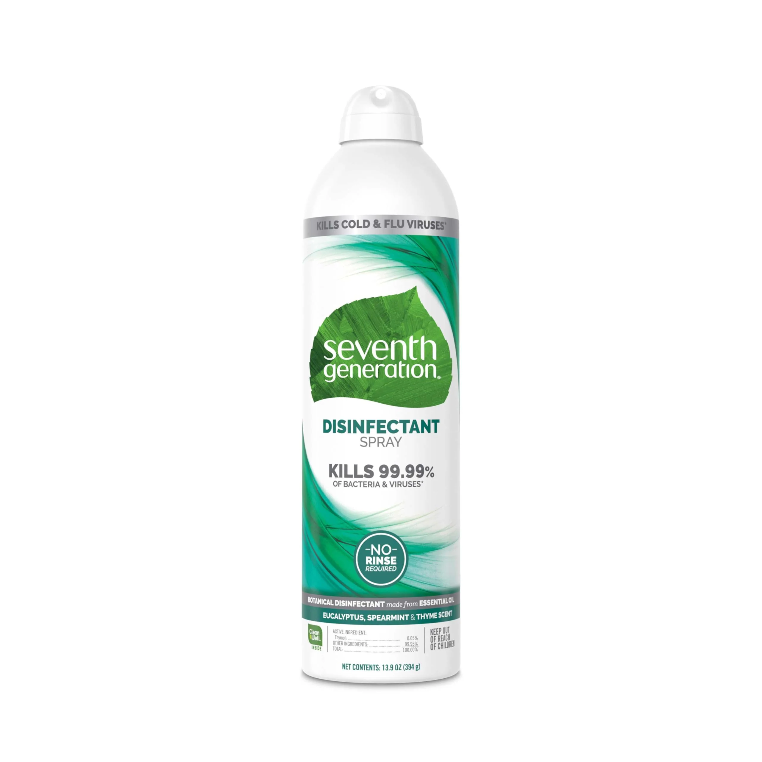 Seventh Generation Disinfecting Spray Cleaner Eucalyptus and Thyme Disinfectant 13.9 oz, Pack of 8 - Image 4