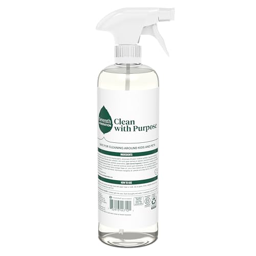Seventh Generation Glass Cleaner, Biodegradable Formula, Sparkling Seaside Scent, 23 oz (Pack of 4) - Image 8