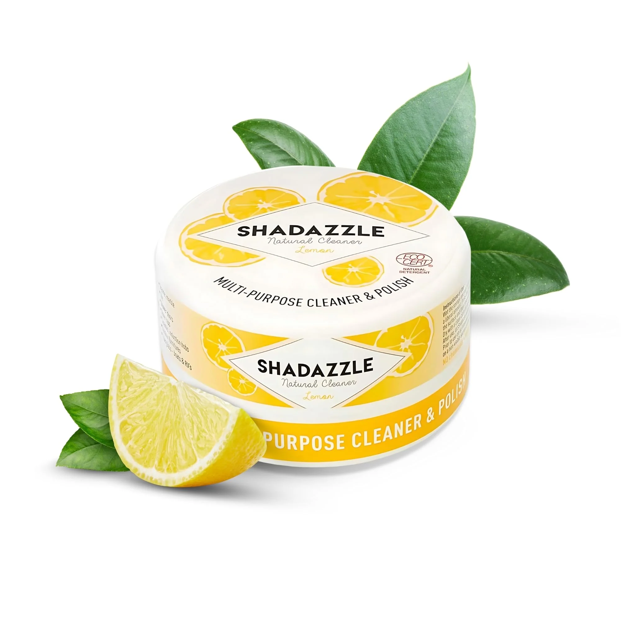 Shadazzle Natural All Purpose Cleaner and Polish – Eco friendly Multi-purpose Cleaning Product (1 Pack, Lemon)