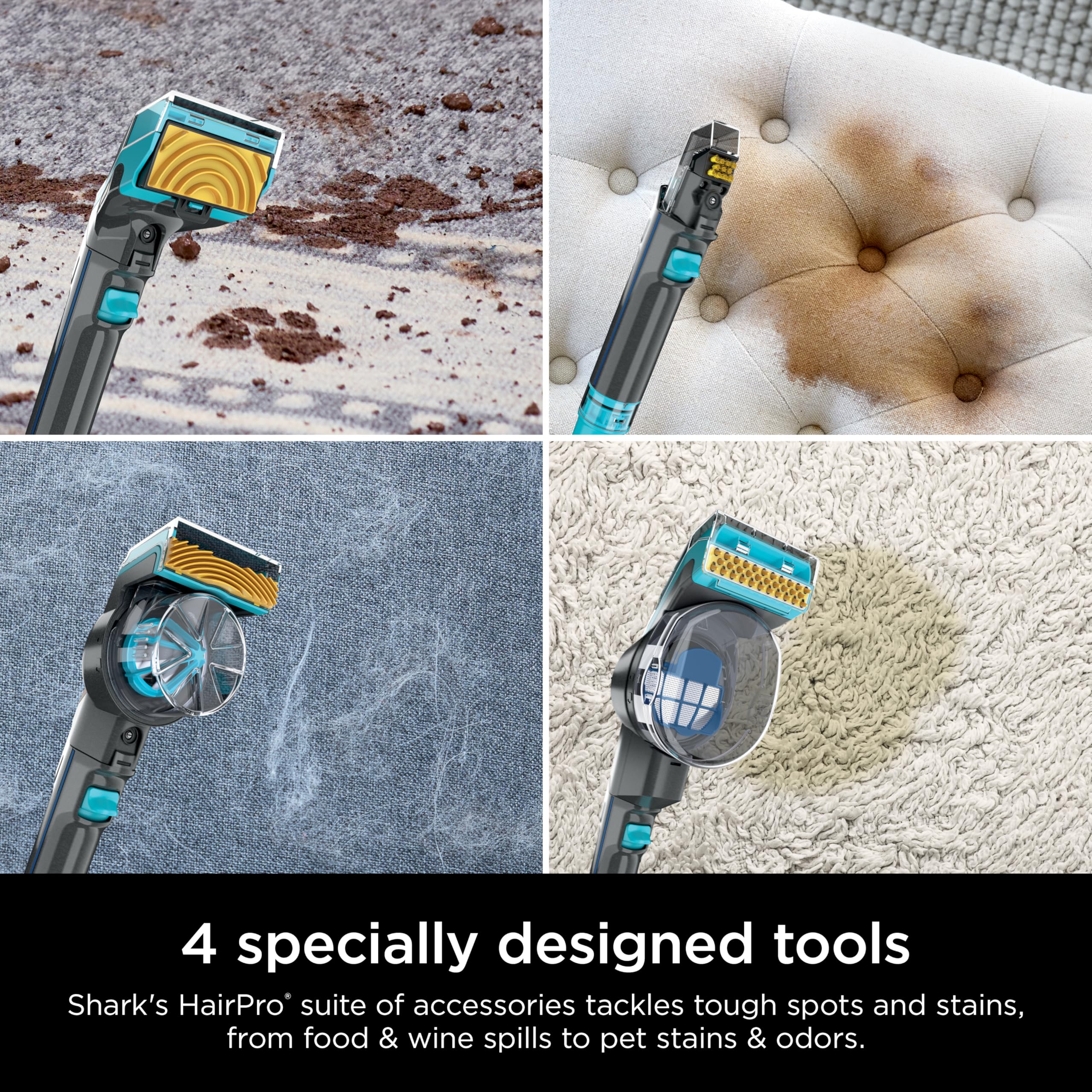 Shark CarpetXpert HairPro | Upright Carpet, Area Rug & Upholstery Cleaner | StainStriker Handheld Tough Stain Remover & Onboard Self Clean | Pet Hair Pickup & Odor Removal | 5 Tools | Navy | EX304 - Image 6