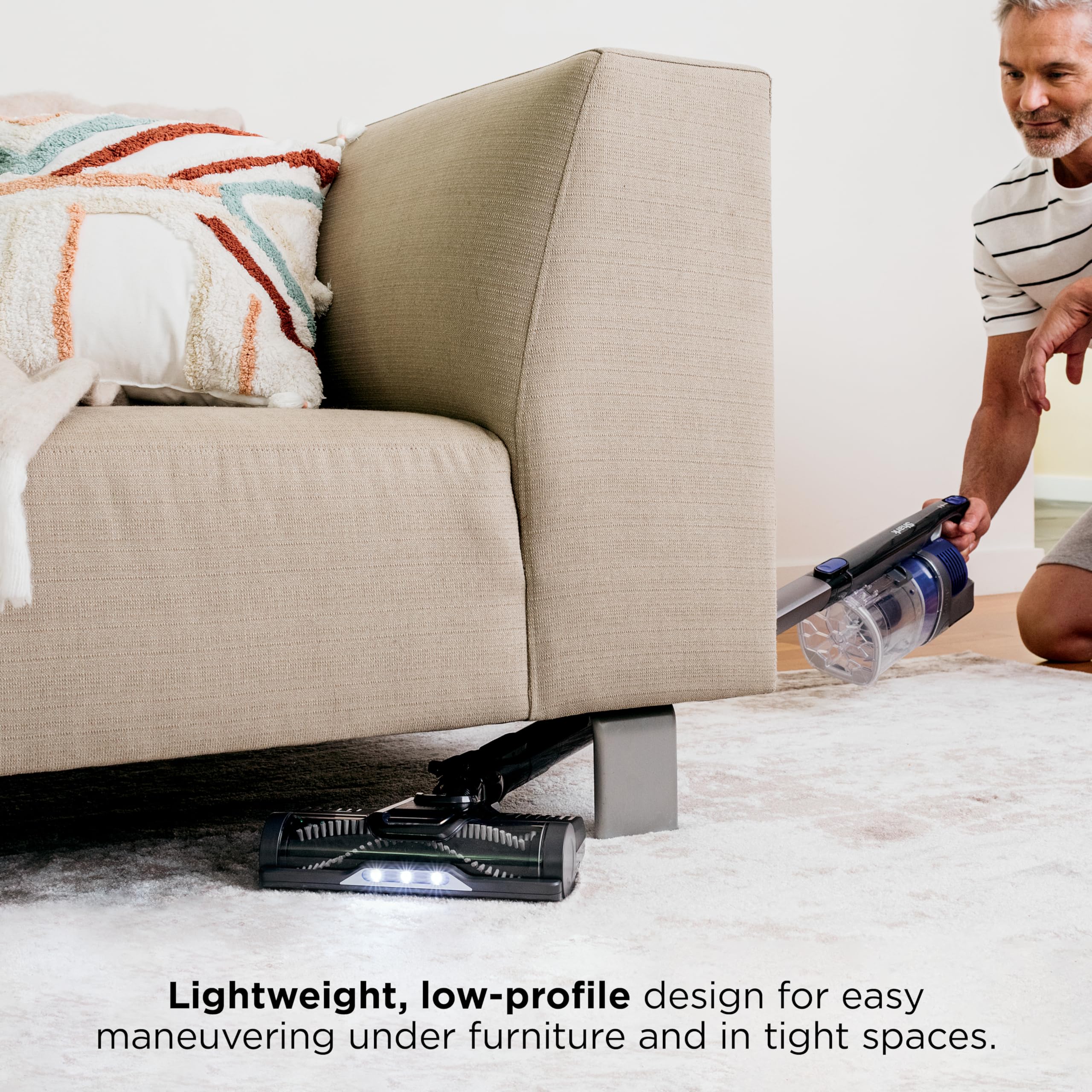 Shark | Pet Cordless Vacuum Cleaner | LED Headlights | Removable Handheld Vacuum for Pet Hair | Crevice Tool & Pet Multi-Tool Included | 40min Runtime | For Carpet & Hard Floors | Grey | IX141 - Image 9
