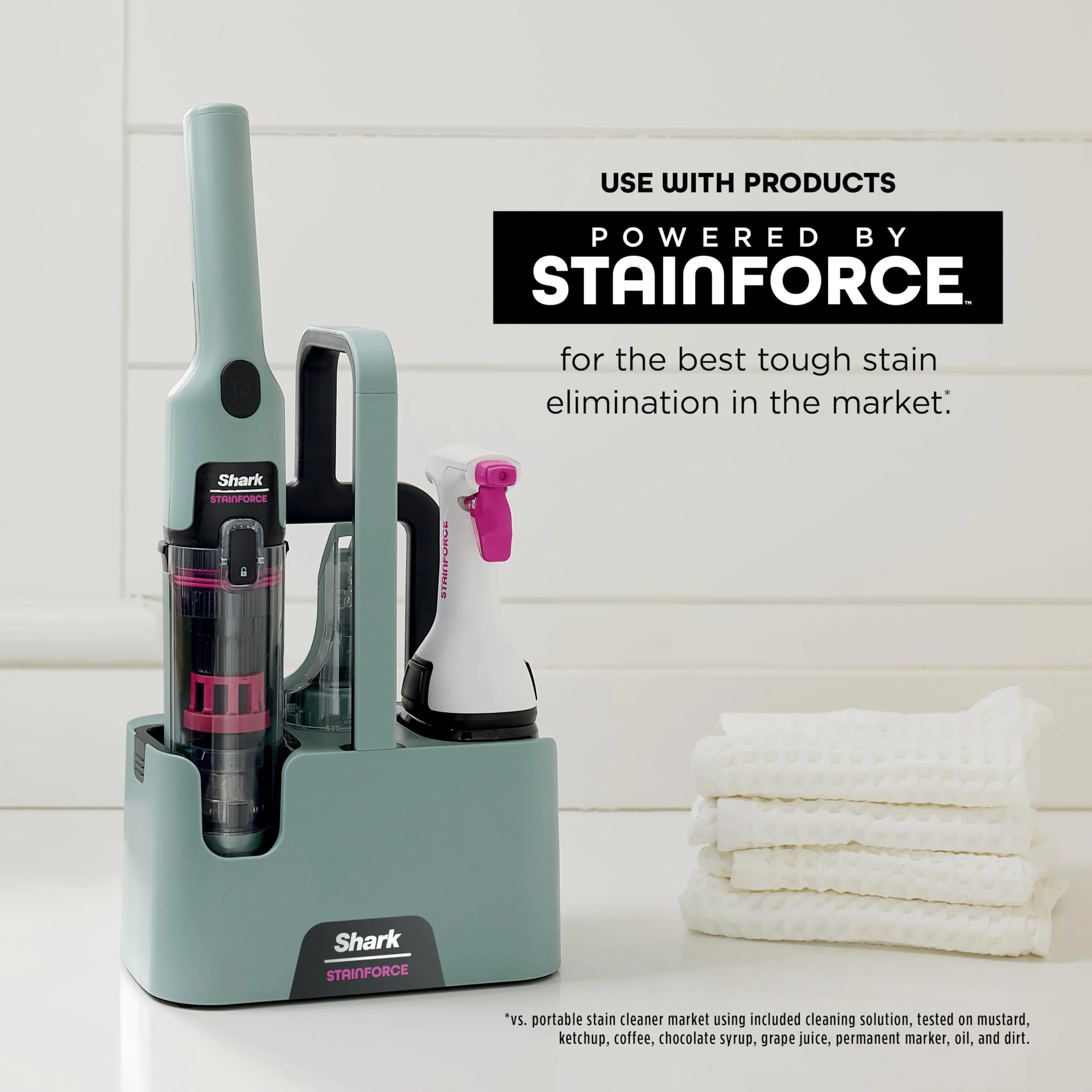 Shark StainForce Dual-Formula Refill Cartridge, Value 2-pack, Stain & Odor Remover for Shark StainForce Portable Stain Cleaner, for Carpet, Area Rug, Upholstery, Cars, 2x 16.9oz, BNDHXCM500 - Image 2