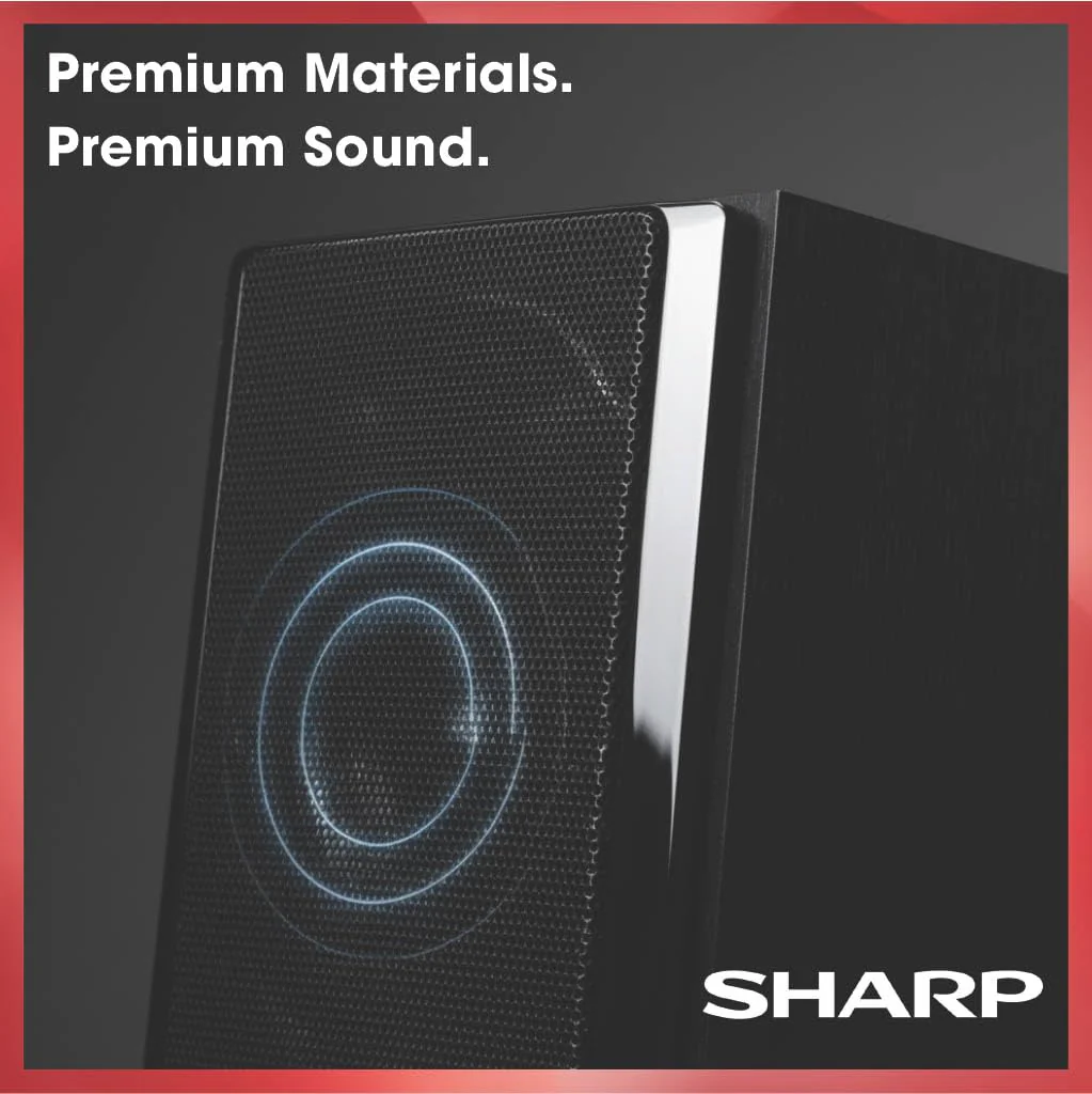 Sharp XL-BH250 Limited Edition 5-Disc Bluetooth Speaker System with USB, AM/FM, and Champagne Gold/Carbon Fiber Finish - Image 5