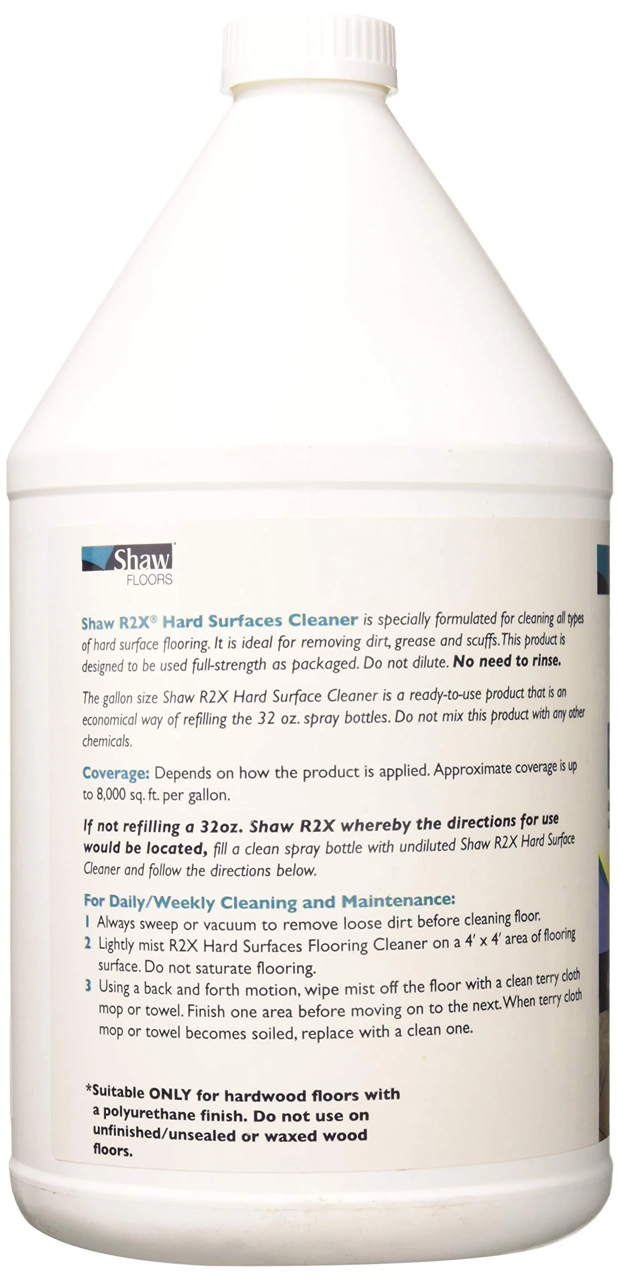 Shaw Floors R2X Hard Surfaces Flooring Cleaner Ready to Use No Need to Rinse Refill 1 Gallon - Image 2