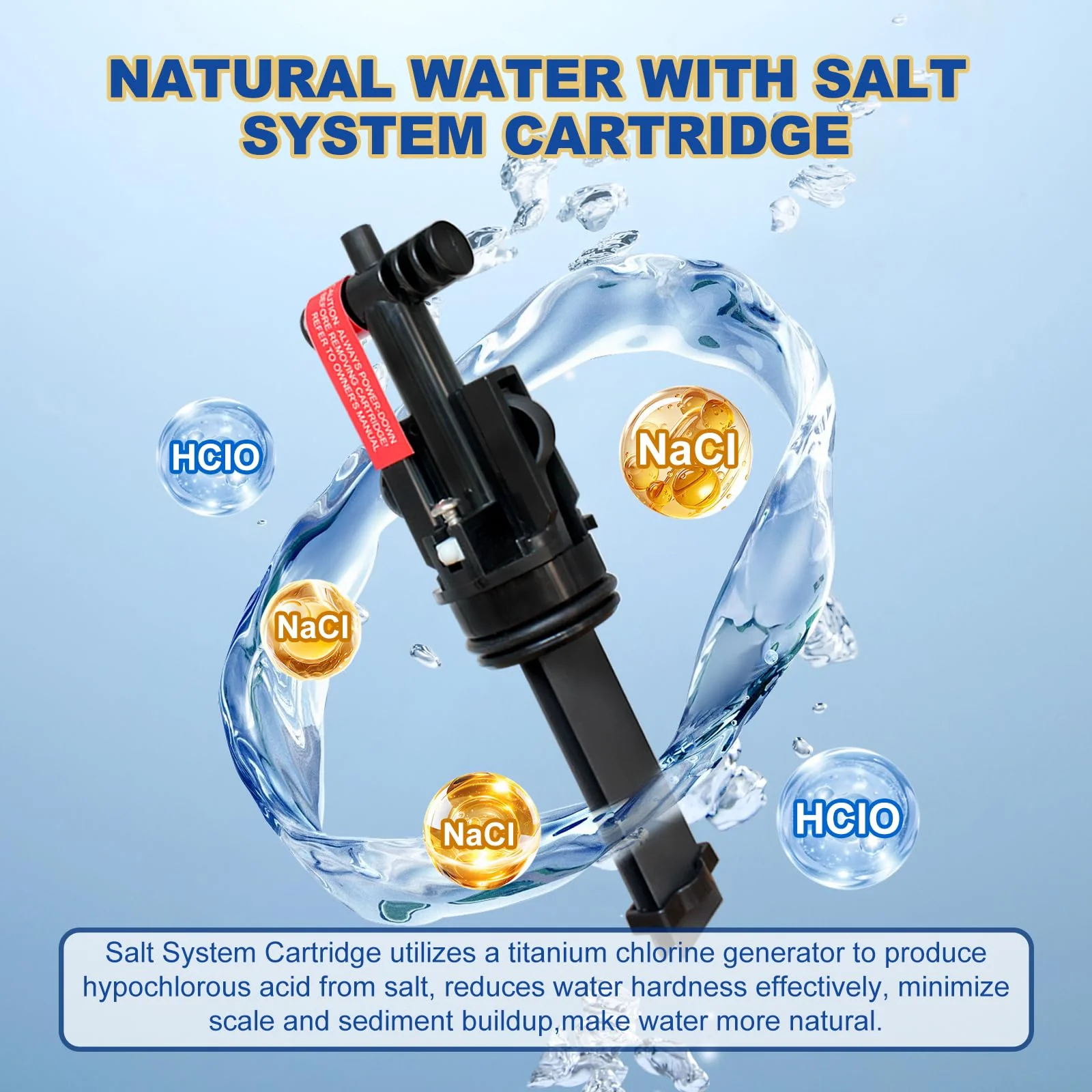 SHAWLBEAR Salt System Cartridge,Hot Springs Salt Cartridge,Saltwater Sanitizer Cartridge for Hot Tubs,Salt System Cartridge Replacement for Spas,Hot Tubs,1 Pack Lasts Up Three to six Months. - Image 5