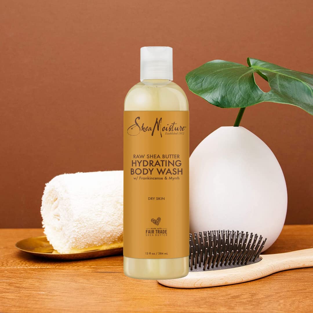 Shea Moisture Body Wash, Raw Shea Butter Hydrating Body Wash, Body Skin Care with Coconut Oil and Vitamin E, Pack of 2 -13 Fl Oz Ea - Image 2