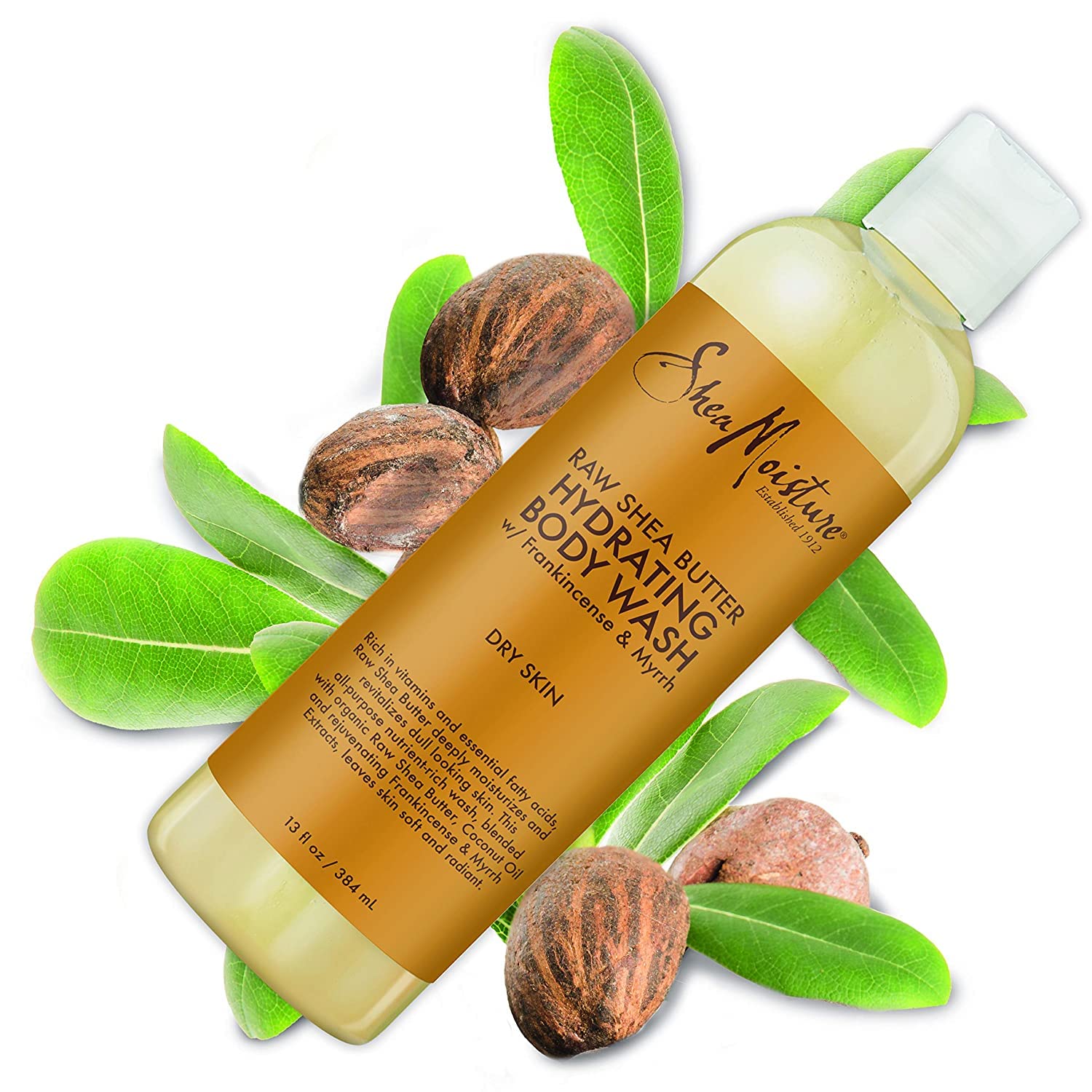 Shea Moisture Body Wash, Raw Shea Butter Hydrating Body Wash, Body Skin Care with Coconut Oil and Vitamin E, Pack of 2 -13 Fl Oz Ea - Image 4