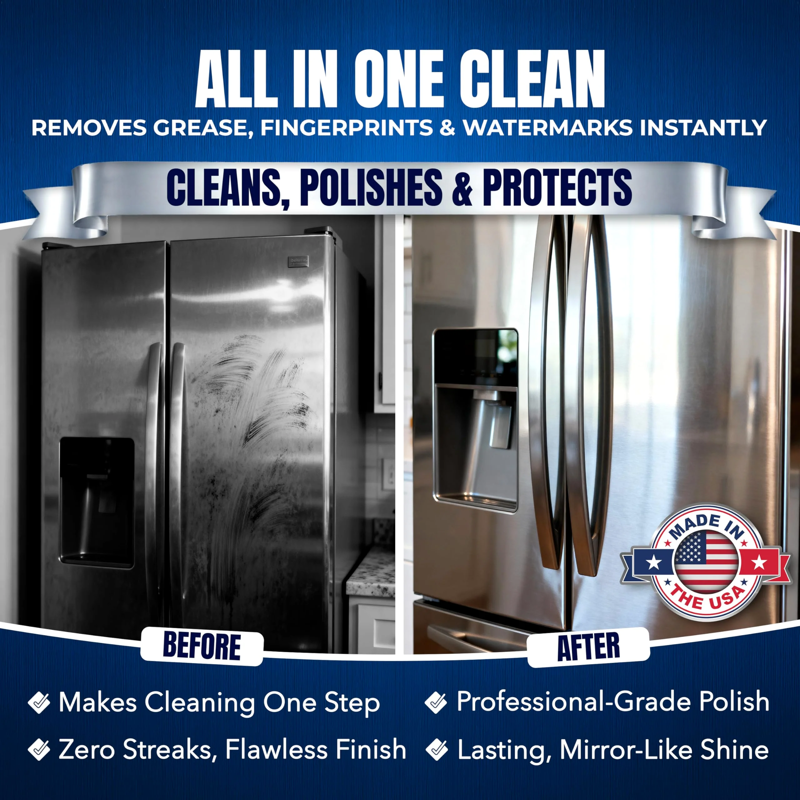 Sheila Shine 1 Gallon Stainless Steel Cleaner and Polish - Cleans, Polishes & Protects Kitchen Appliances, Refrigerators, Sinks, Ovens & Grills - Stainless Steel Sink Cleaner - Image 7