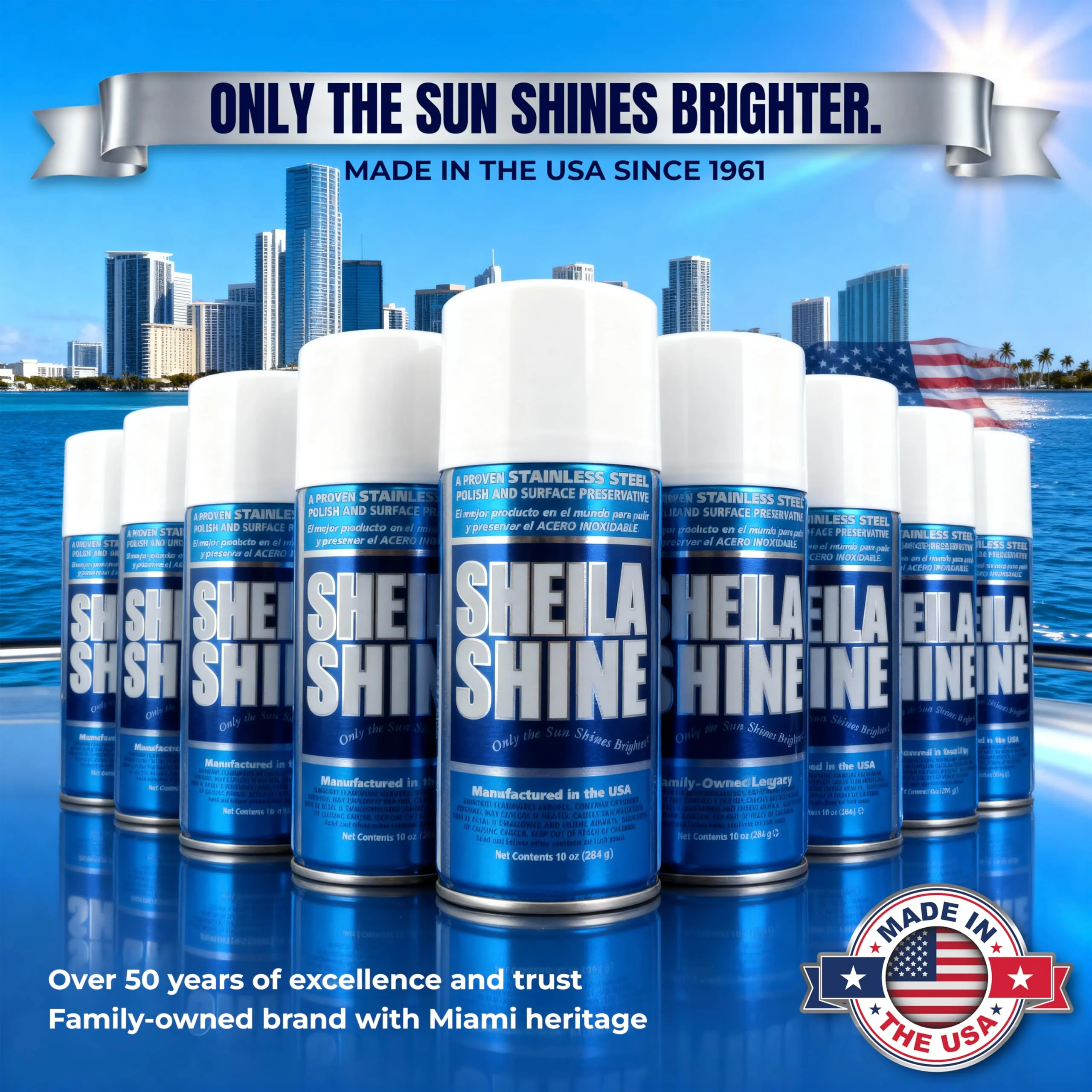 Sheila Shine 3 x 10oz Stainless Steel Cleaner and Polish - Removes Grease, Fingerprint & Watermark - Kitchen Appliances, Refrigerators, Sinks, Ovens & Grills - Stainless Steel Cleaning Spray - Image 2