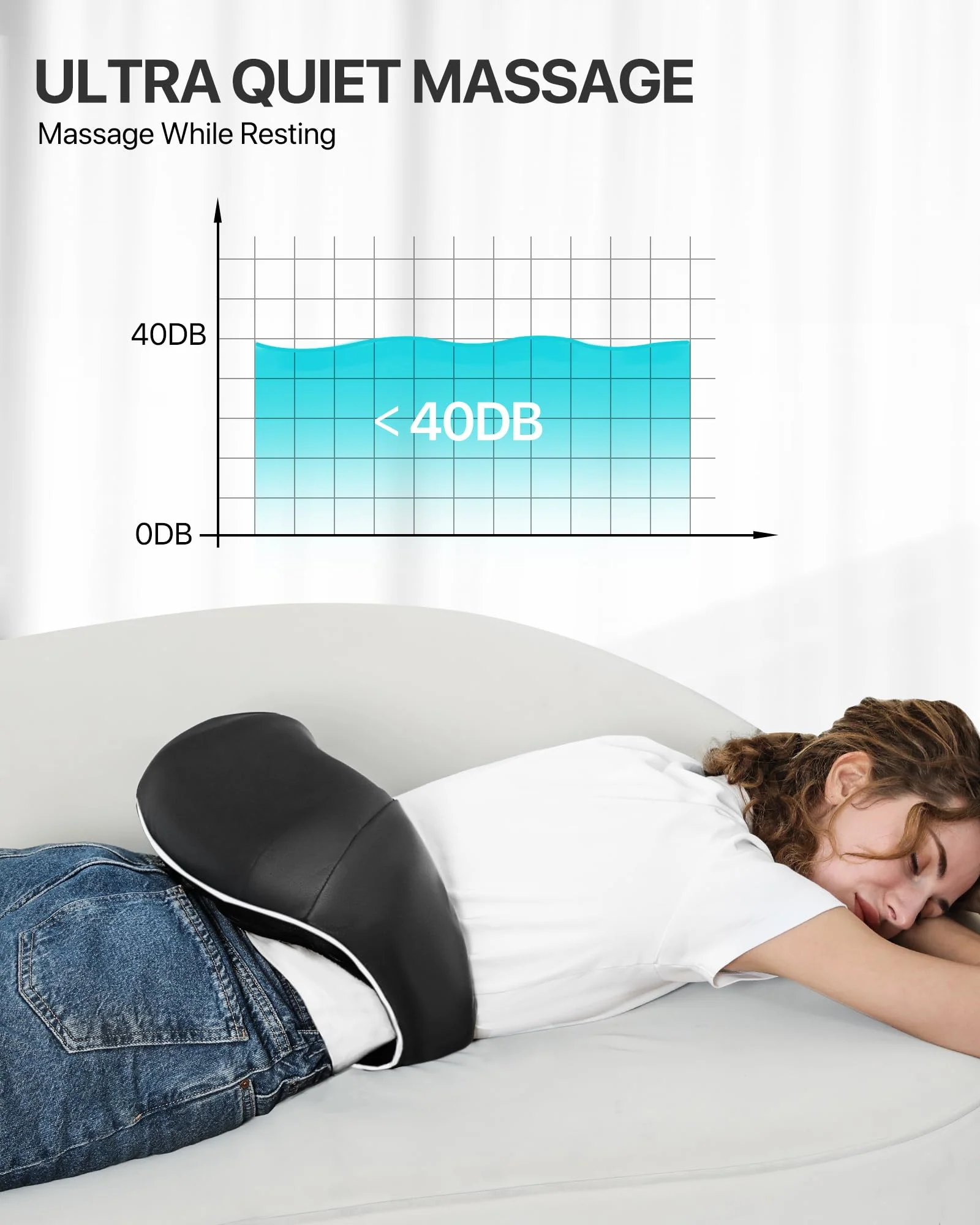 Shiatsu Back Neck Massager with Heat, Alljoy Electric Deep Tissue 3D Kneading Pillow Massege for Pain Relief & Relax Muscles, Comfort Use at Home Office (Black) - Image 5