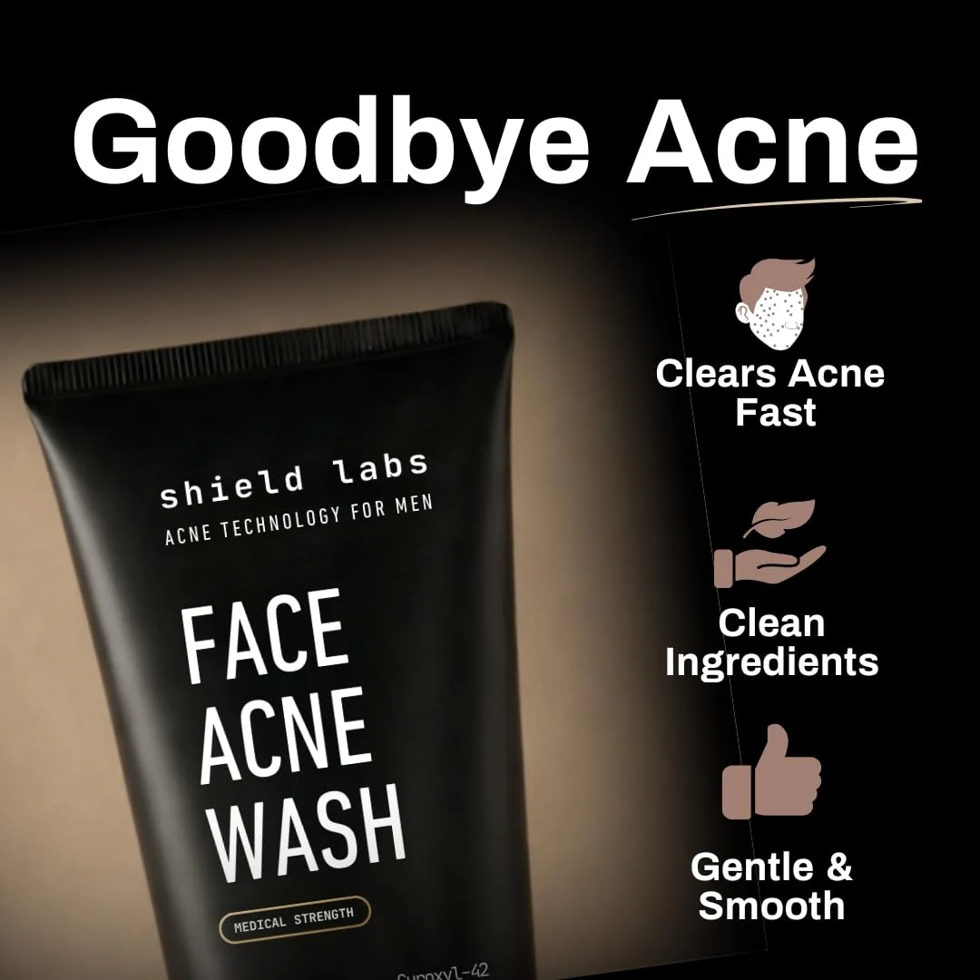 Shield Face Wash for Men and Boys, Deep Clean Gel Formula with Balancing Botanicals, Unscented, 5.1 oz, Pack of 2 - Image 5