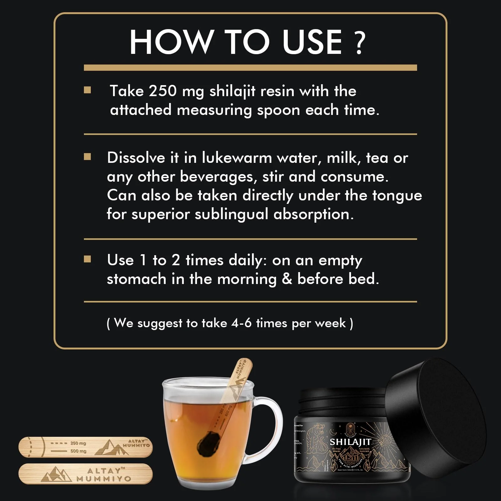 Shilajit Resin with Fulvic Acid & Trace Minerals, Original Siberian Shilajit Pure with 85+ Humic Acid Supplement Gel for Energy & Immune System - 100 Serving / 50g - Image 5