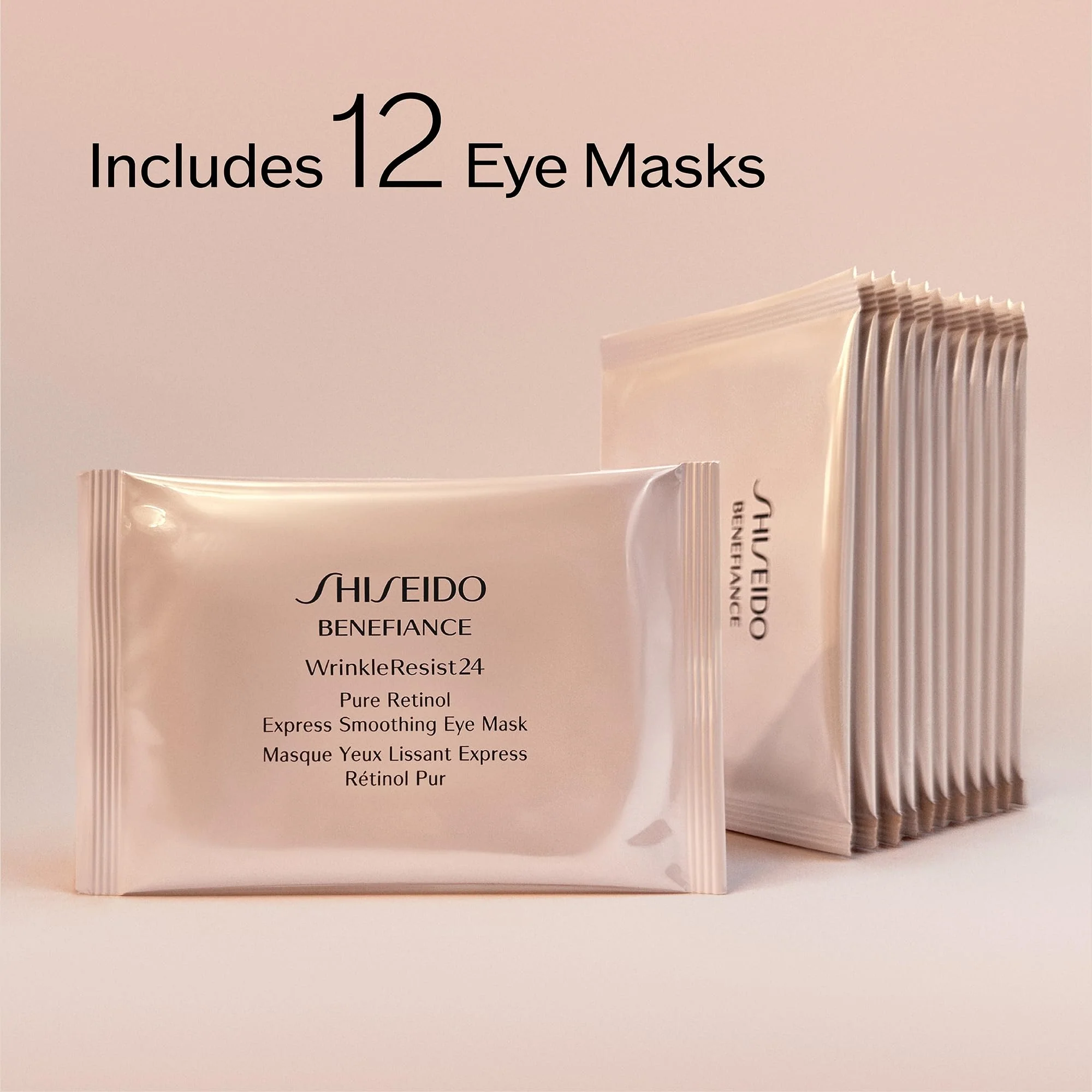Shiseido Benefiance WrinkleResist24 - Pure Retinol Express Smoothing Eye Mask - 12 Sets of Two Eye Masks - Reduces Appearance of Wrinkles in 15 Minutes - Image 3