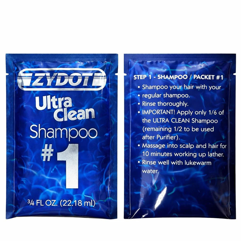 Shootclhear Zydot Ultra Clean Detox Shampoo & Conditioner Kit – Deep Cleansing Clarifying Shampoo for Hair Buildup Removal, Chemical & Impurity Detox, Purifying Hair Treatment With Shower Cap - Image 3