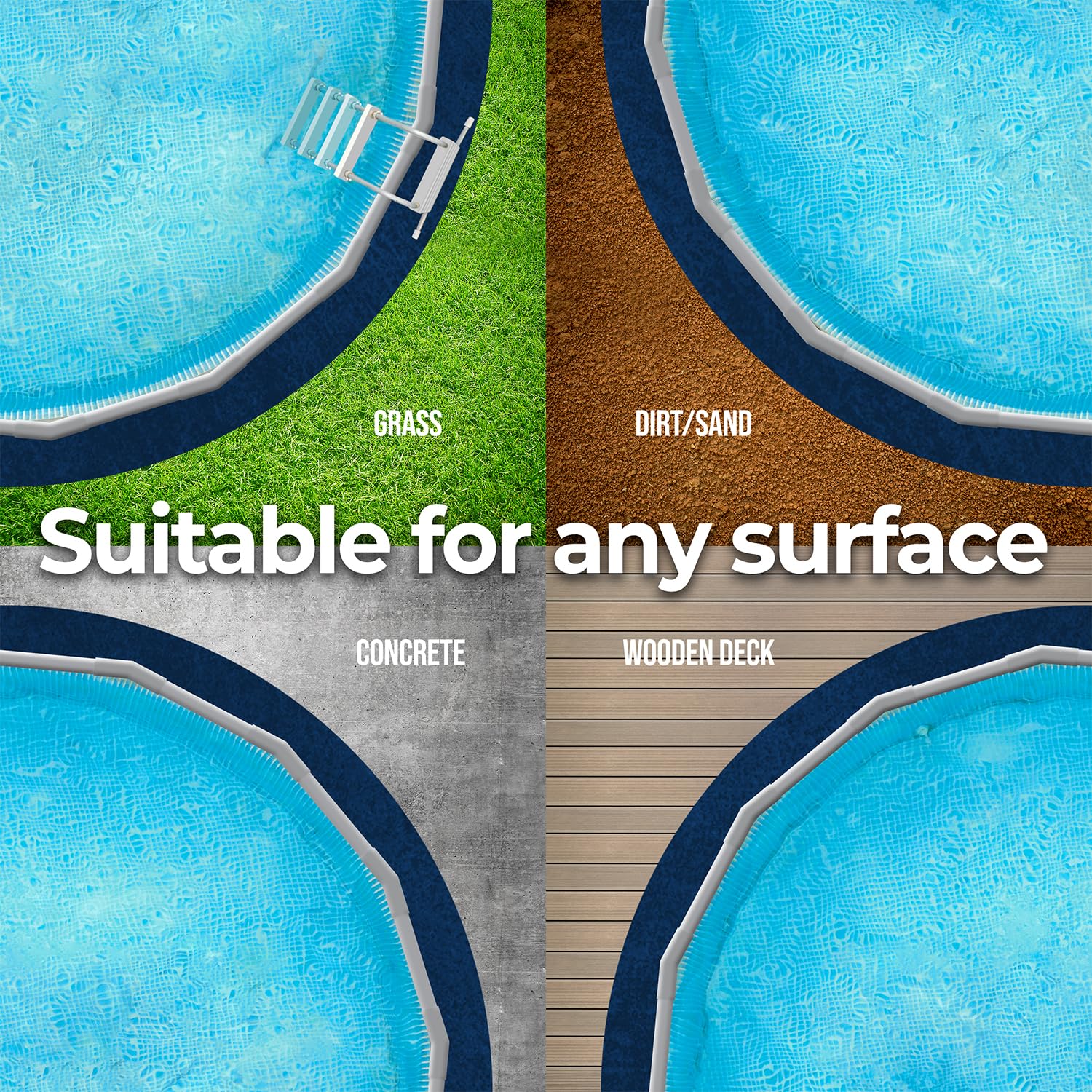 Shop Square 12-Foot Pool Liner Pad for Above Ground Pools - Under Pool Padding, Above Ground Pool Pad, Puncture Protection, Extend Liner Life, Durable Geotextile Material - Image 4