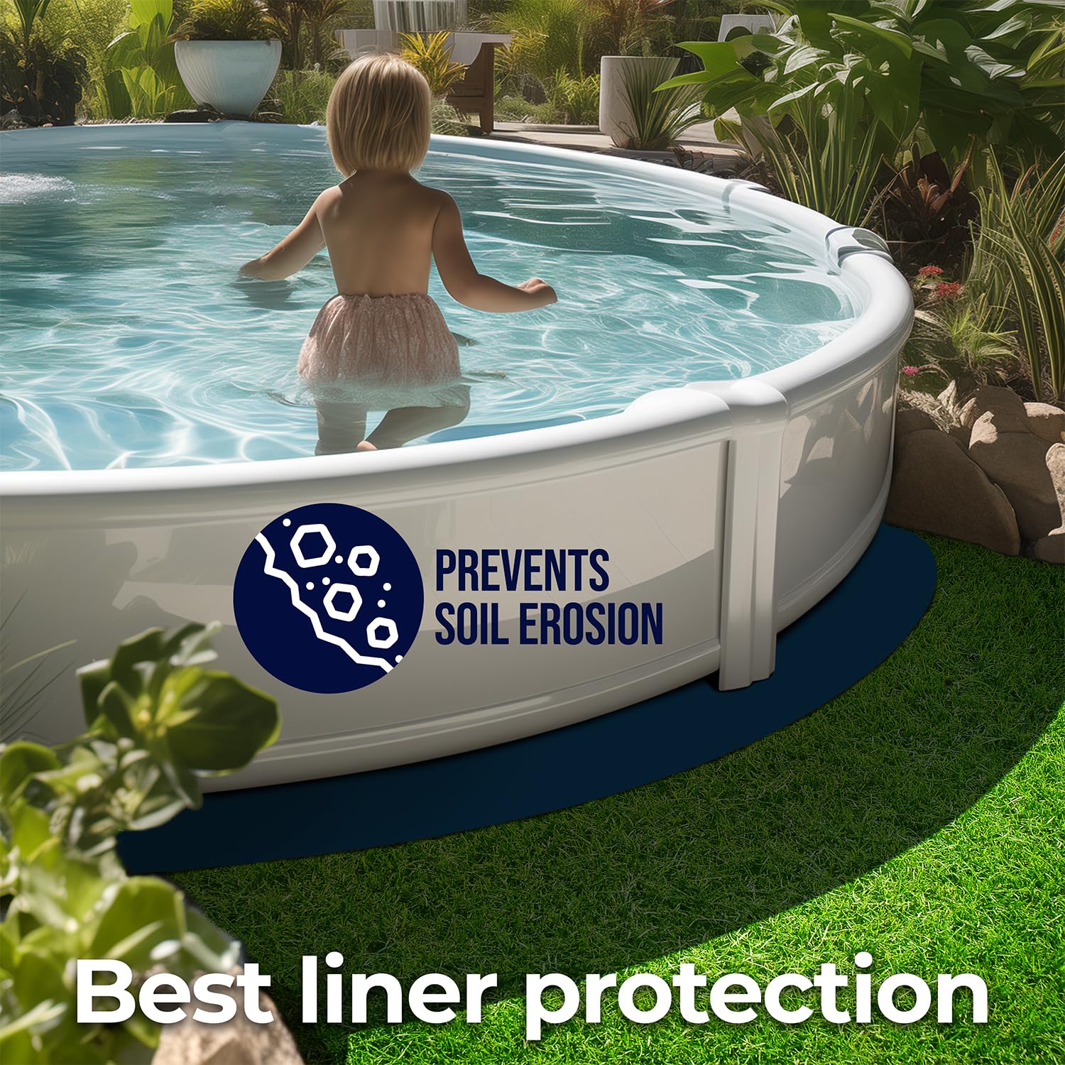 Shop Square 24-Foot Pool Liner Pad for Above Ground Pools - Under Padding, Above Ground Pad, Puncture Protection, Extend Liner Life, Durable Geotextile Material - Image 3
