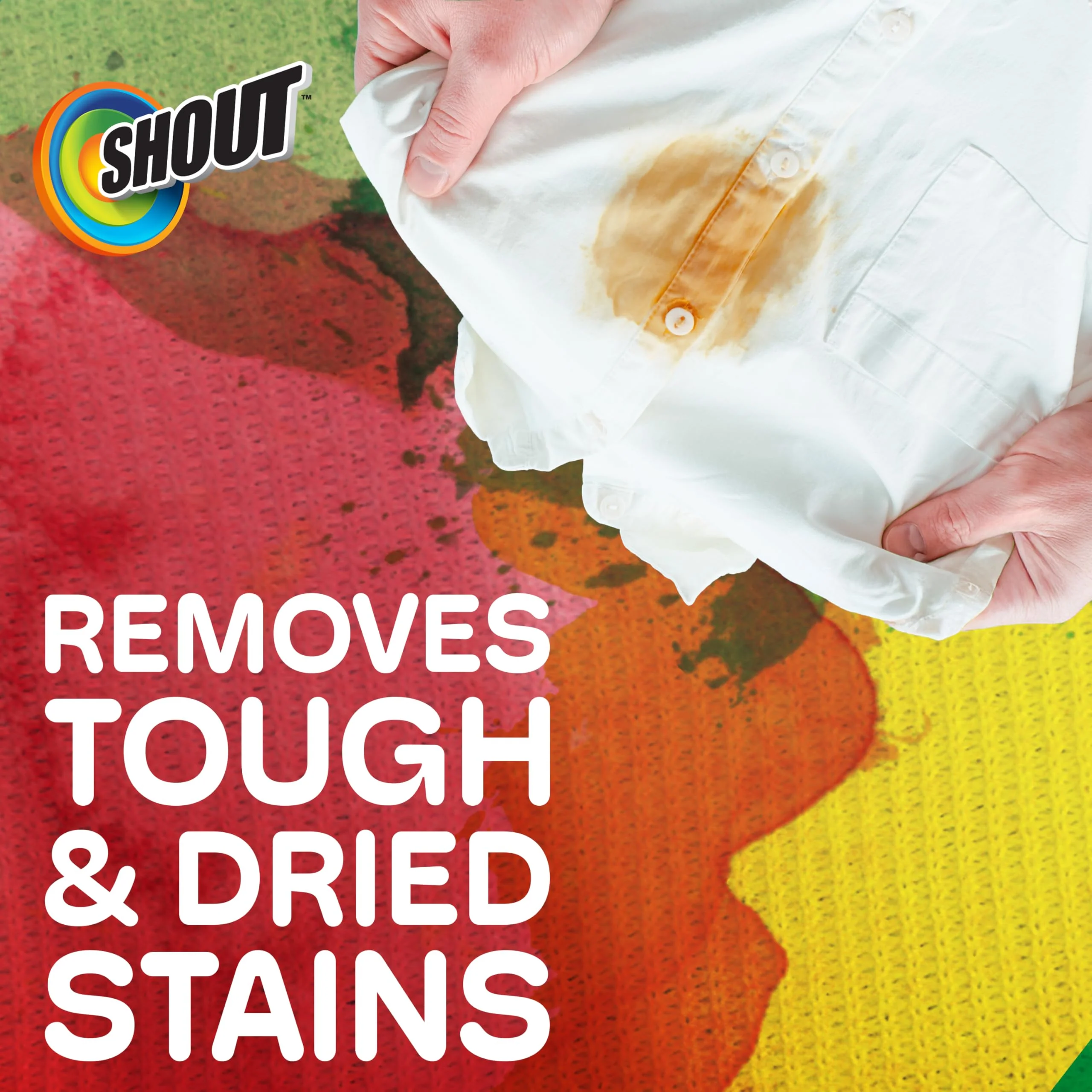 Shout Advanced Laundry Stain Remover Gel for Clothes Laundry, Breaks down stubborn, dried-in, and tough stains, 22oz Spray (Packaging May Vary) - Image 4
