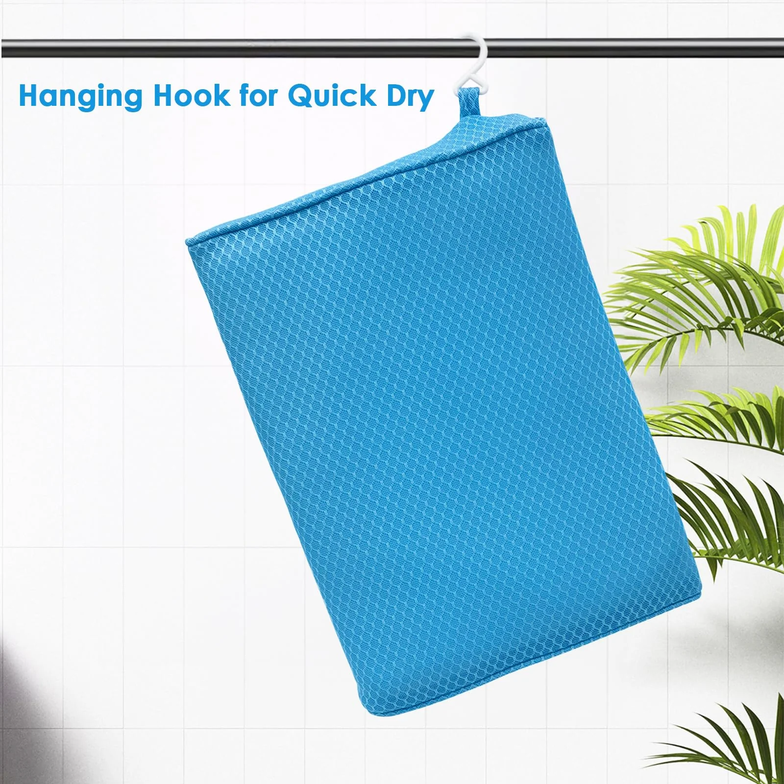 Shower Seat Cushion for Shower Chairs, Transfer Benches in Bathtub, Cushion for Sauna, 3D Mesh Pad with Hook, Slip-Resistant, Design for Elderly, Senior, Handicap & Disabled - Image 8