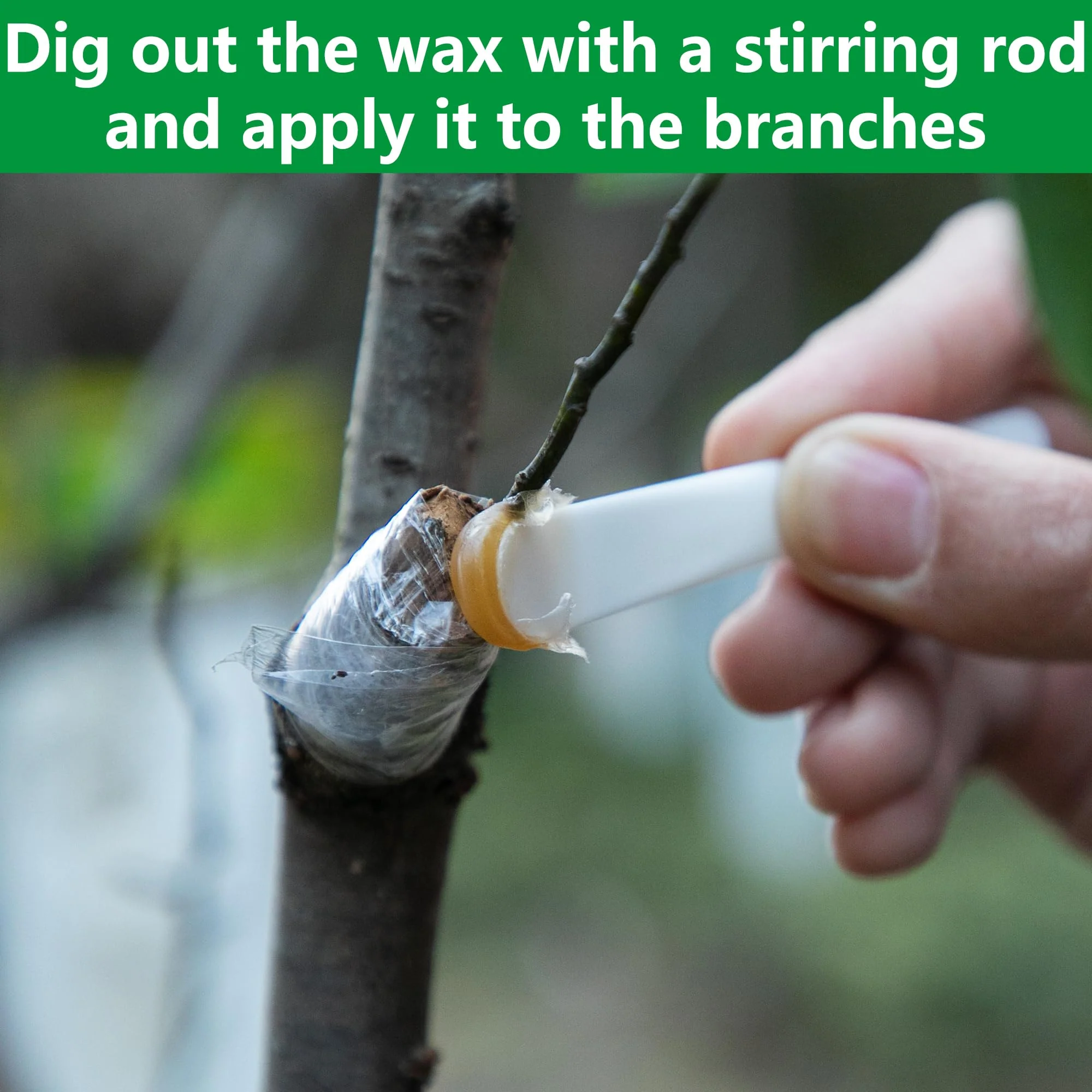 Shupakul Tree Grafting Wax Set, Tree Wound Pruning Sealer with Sealing Tape, Grafting Wax for Roses Fruit Bonsai Shrubs Plant Healing - Image 5