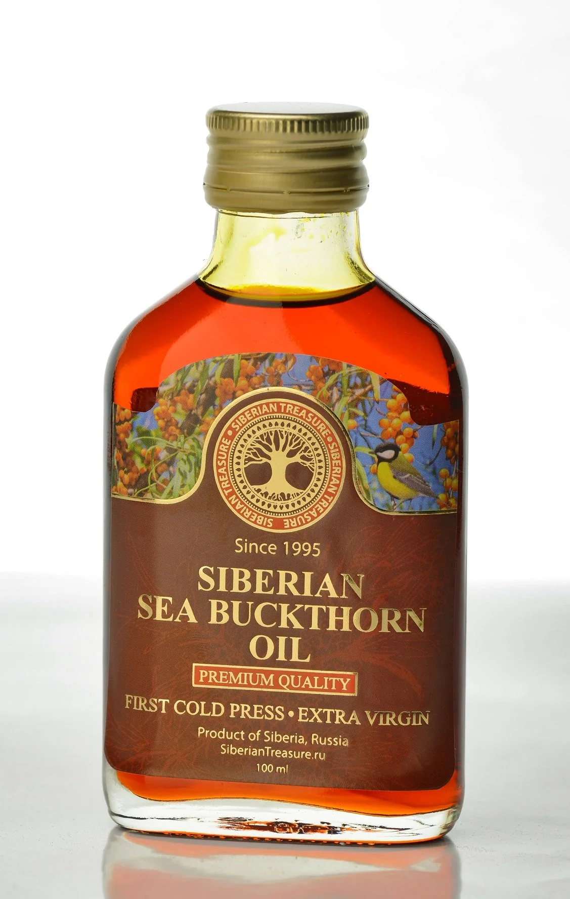 Siberian Sea Buckthorn Oil 100 Ml, Premium Quality, Natural, First Cold Press - 3.4 Fl Oz - Image 5