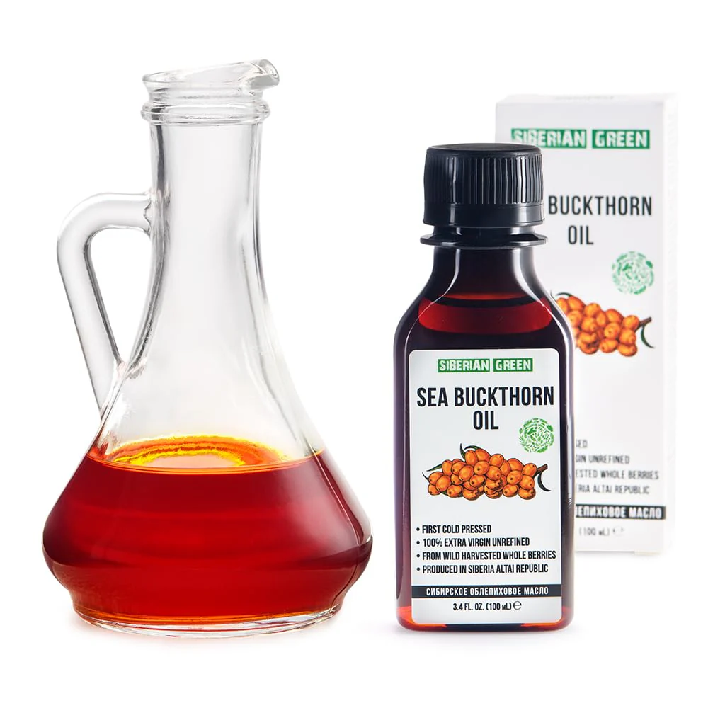 Siberian Sea Buckthorn Oil | 100% Natural Extra Virgin Cold Pressed 100 ml / 3.4 fl oz | Unrefined Raw Vegan | Exclusive Healthy Diet Food Grade - Image 8