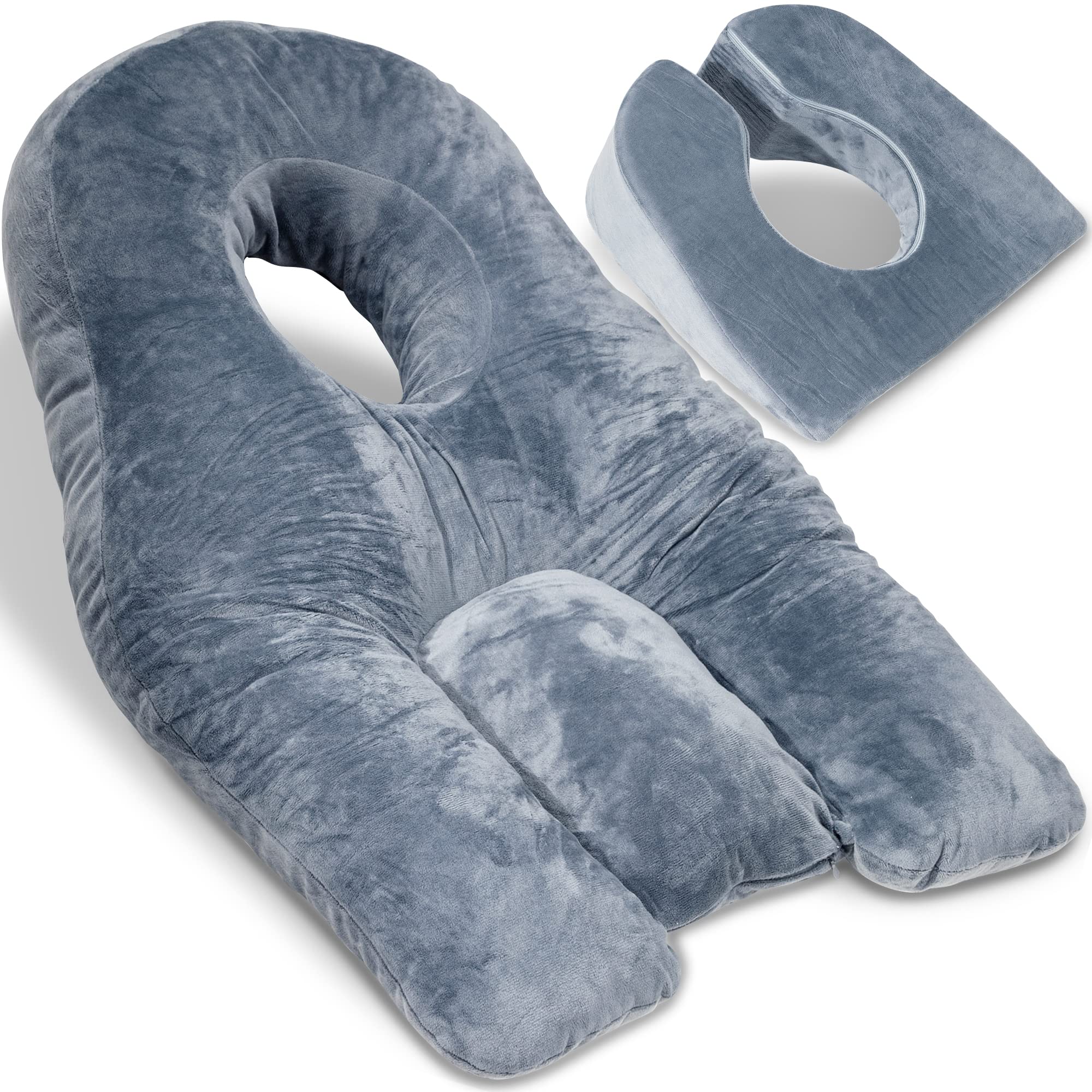 Siennal Face Down Pillow for Sleeping - for BBL or Eye Surgery Recovery - Prone Pillow for Vitrectomy, Retinal Surgery or Home Massages - CertiPUR-US® Certified Shredded Memory Foam - Image 2