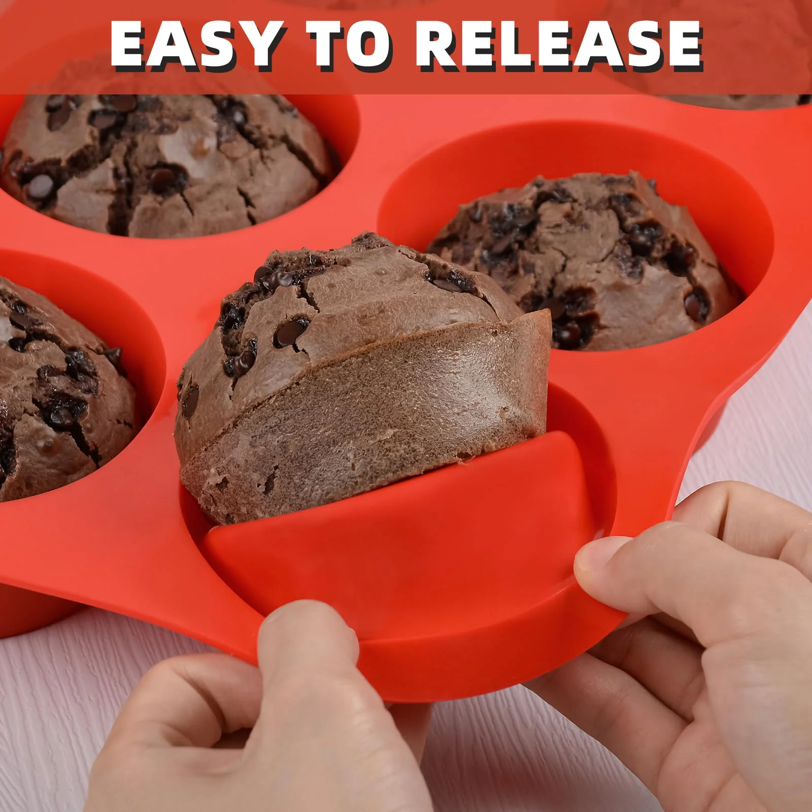 Silicone Muffin Pan Set - Mini 24 Cups, Regular 12 Cups Cupcake Pan, Jumbo 6 Cups Muffin Pan Silicone Bakeware for Baking Set of 3 - Image 7