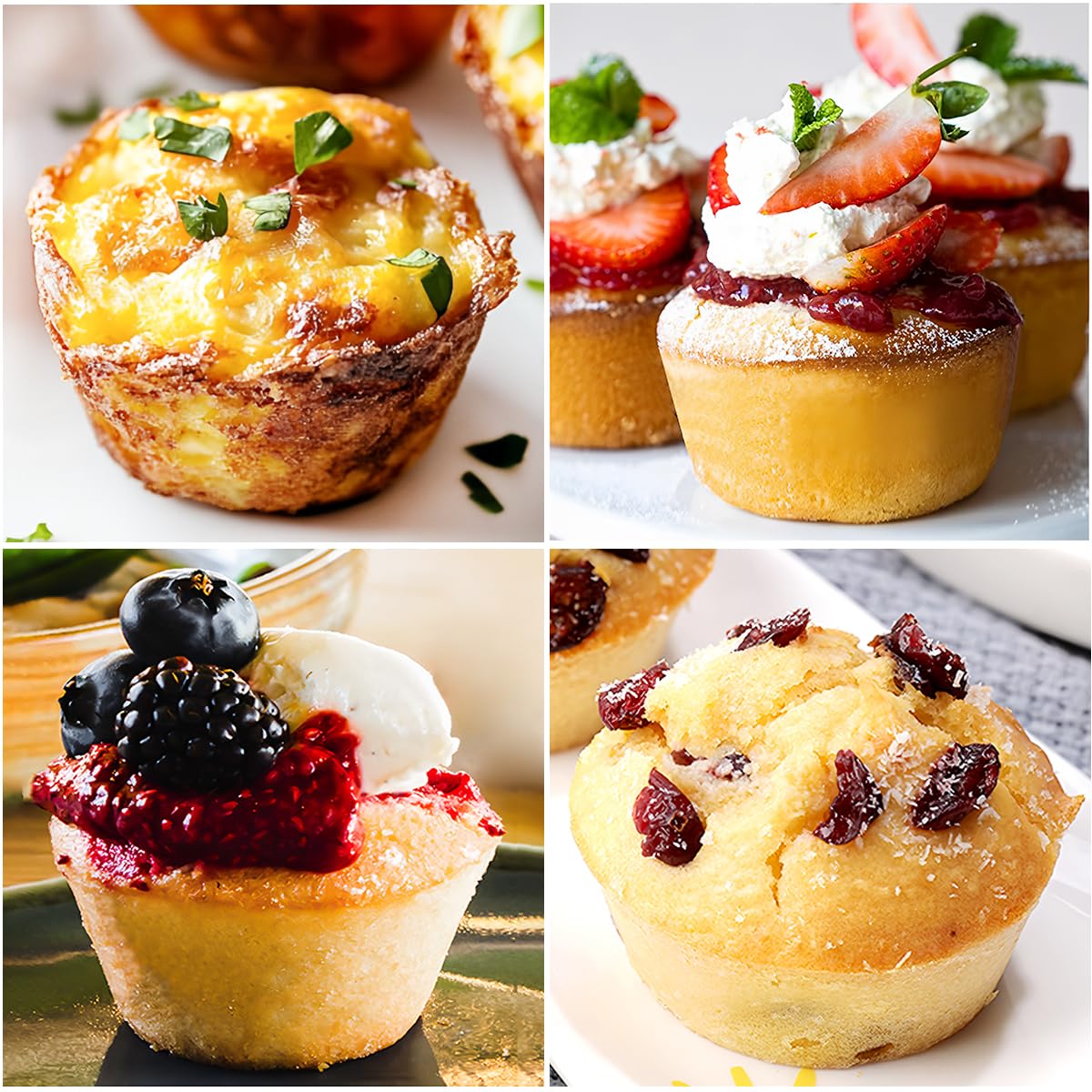 Silicone Muffin Pan, with Metal Reinforced Frame 2.8 Inch Regular Size Silicone Cupcake Pan Nonstick 12 Cups for Baking Homemade Muffins, Cupcakes, Egg Bites 2 Pack Dishwasher Safe BPA Free - Image 3