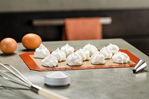 Silpat Premium Non-Stick Silicone Baking Mat, Petite Jelly Roll Size, 8-1/4 x 11-3/4, AE295205-01,Orange - Image 2