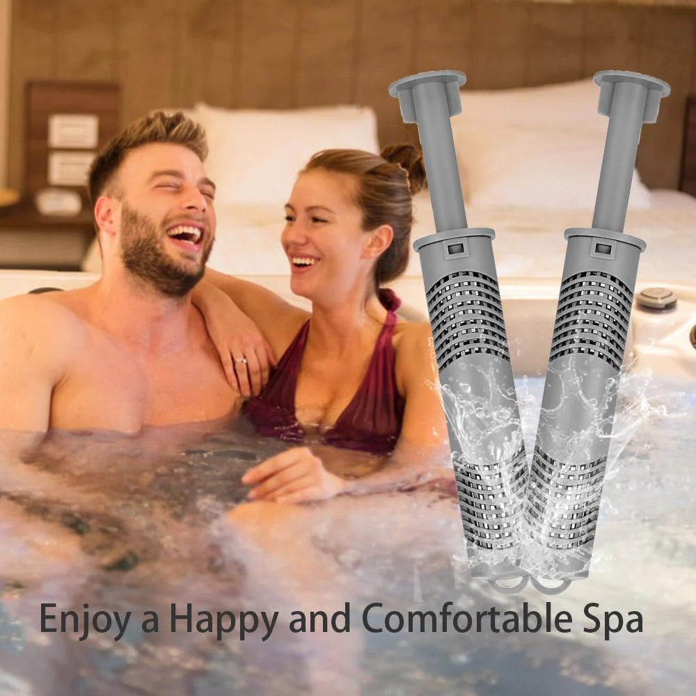 Silver Ion Cartridge for Hot Springs Spa, Hot Tub Silver Ion Cartridge with 4 Months Keeps Spa Water Crystal(Grey,4PCS) - Image 2