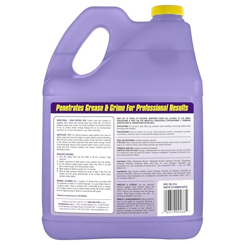 Simple Green Oxy Solve Concrete and Driveway Pressure Washer Cleaner, Purple, Unscented, 128 Fl.Oz - Image 9