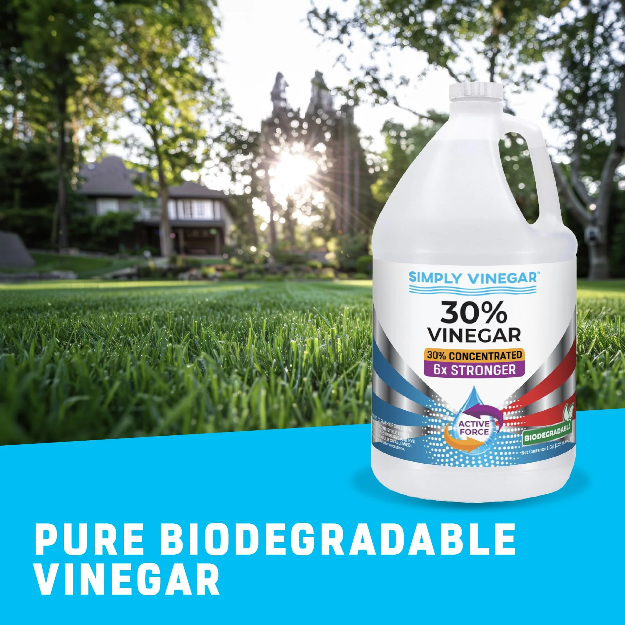 Simply Vinegar 30% Vinegar – Pure Concentrated Active-Force Vinegar for Cleaning, Home, and Garden, 128 oz (2) - Image 5